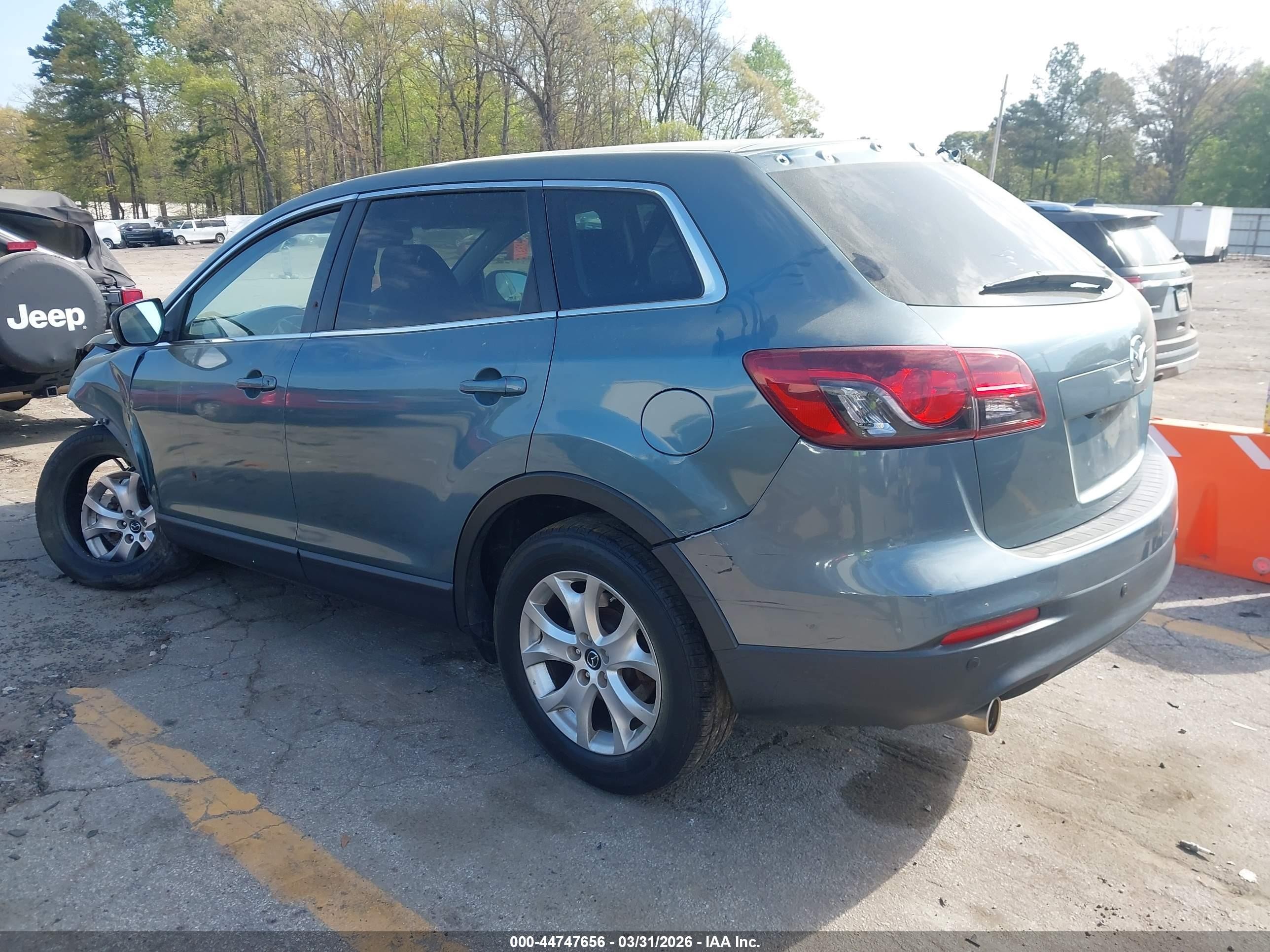 2013 Mazda Cx-9 Touring Green vin: JM3TB3CVXD0408969