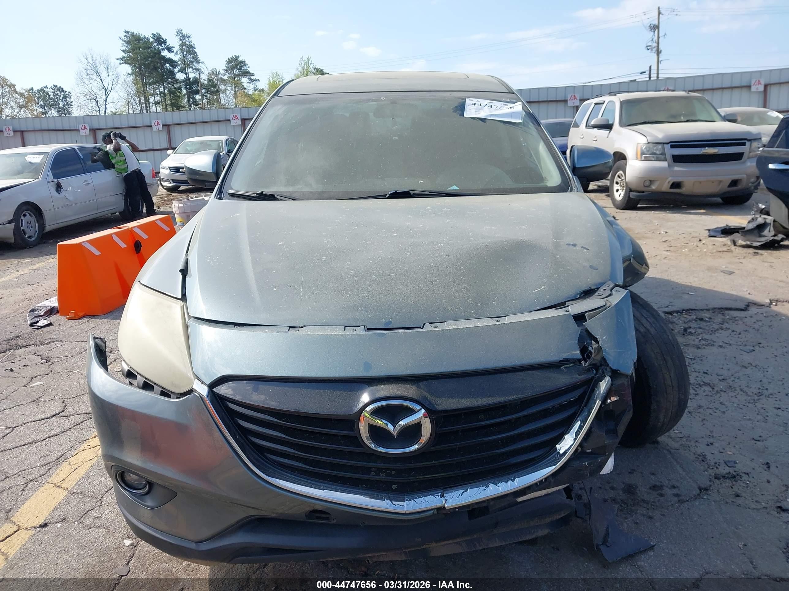 2013 Mazda Cx-9 Touring Green vin: JM3TB3CVXD0408969