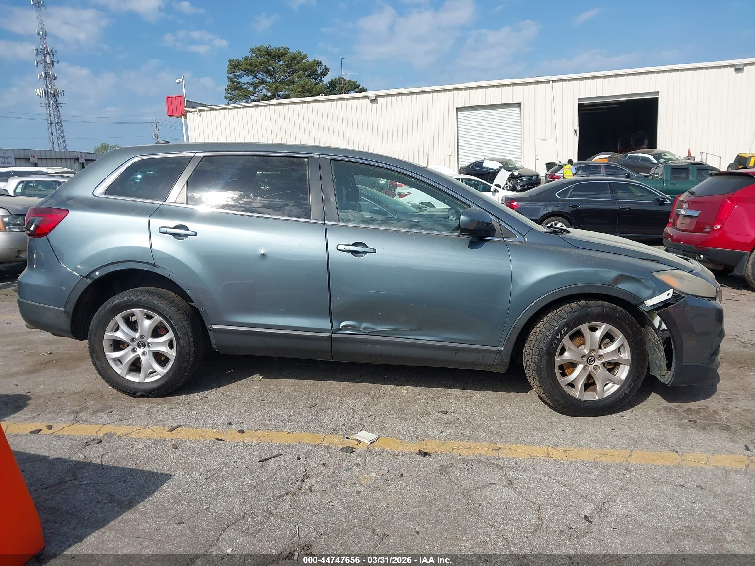 2013 Mazda Cx-9 Touring Green vin: JM3TB3CVXD0408969