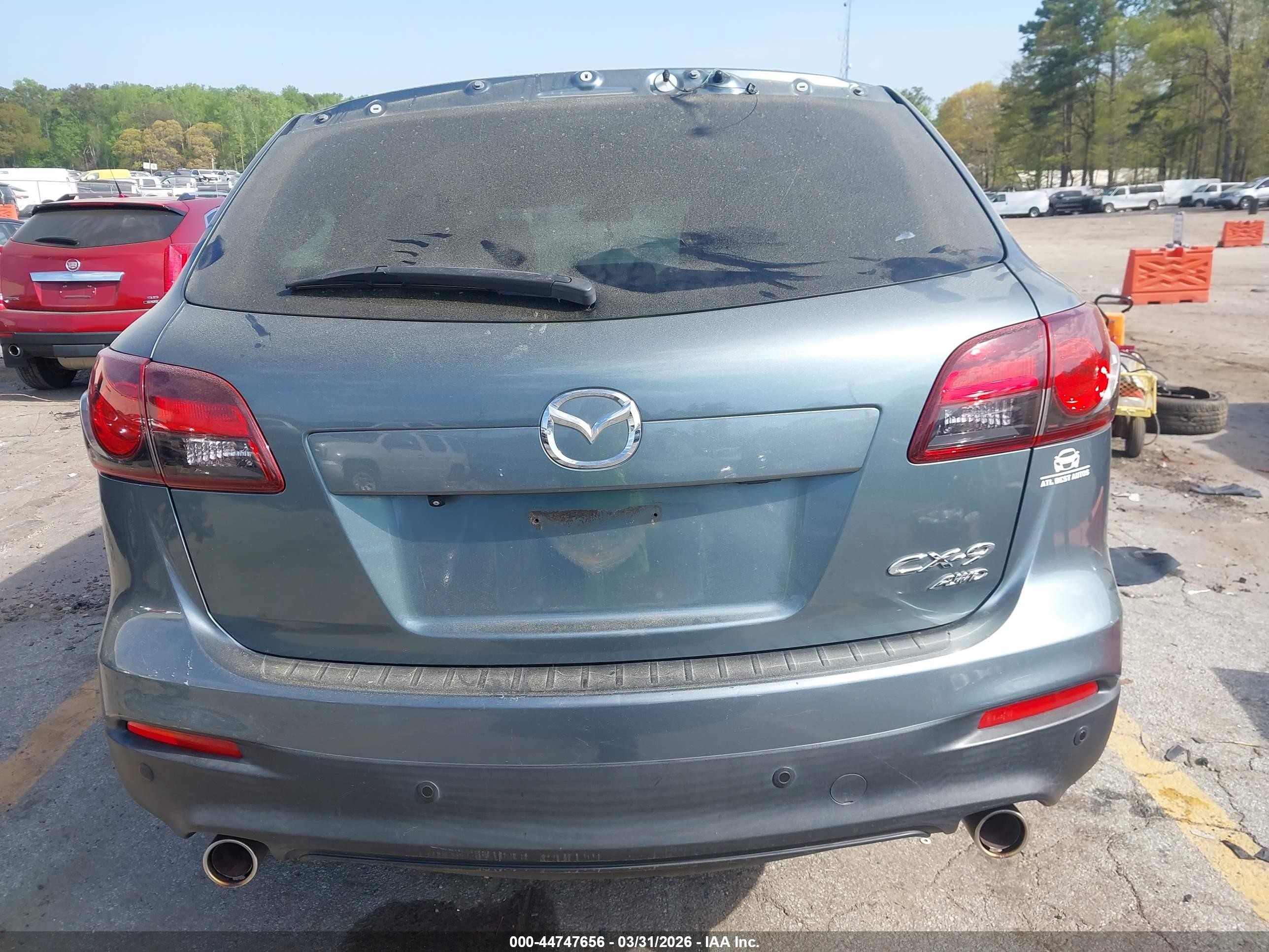 2013 Mazda Cx-9 Touring Green vin: JM3TB3CVXD0408969