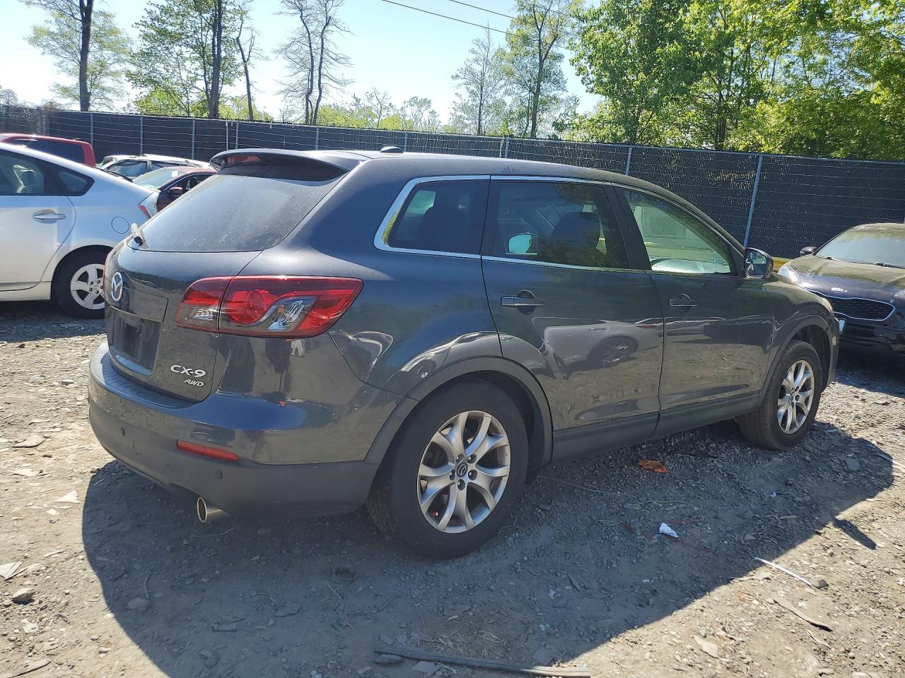 2014 Mazda Cx-9 Touring Gray vin: JM3TB3CVXE0440144