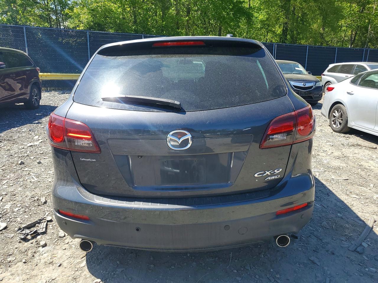 2014 Mazda Cx-9 Touring Gray vin: JM3TB3CVXE0440144