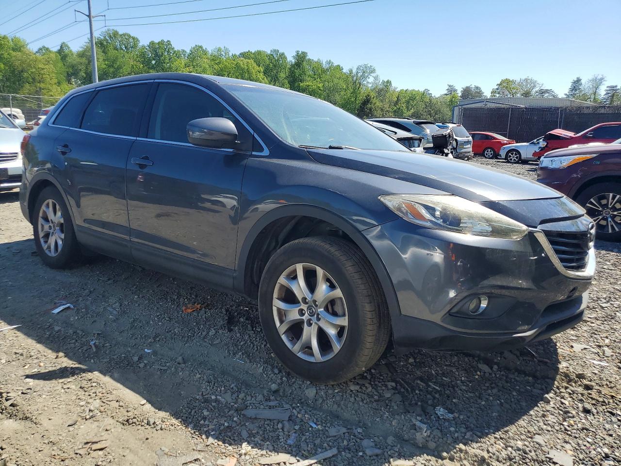 2014 Mazda Cx-9 Touring Gray vin: JM3TB3CVXE0440144