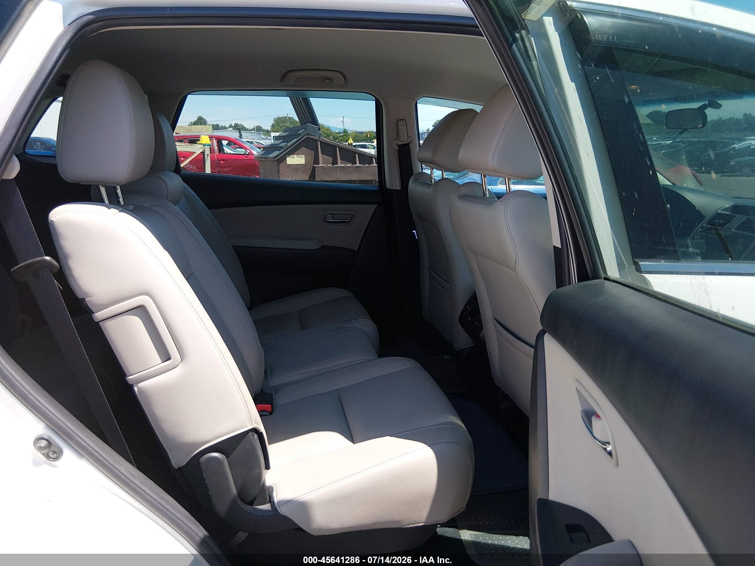 2015 Mazda Cx-9 Touring White vin: JM3TB3CVXF0468883