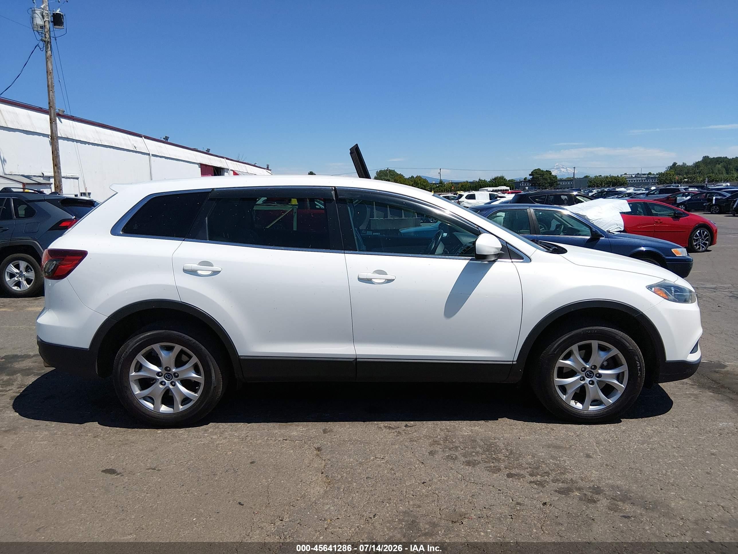 2015 Mazda Cx-9 Touring White vin: JM3TB3CVXF0468883
