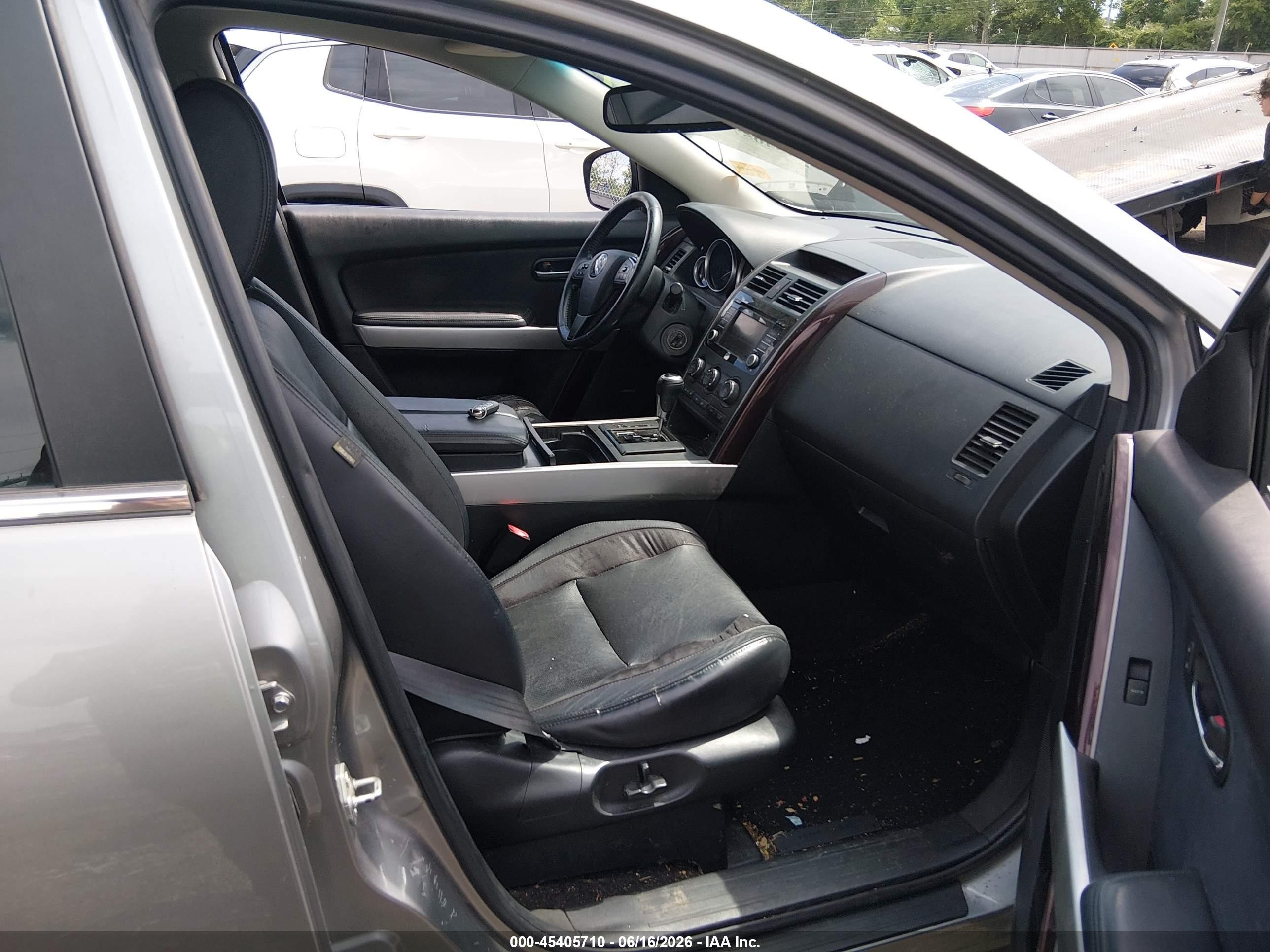 2014 Mazda Cx-9 Grand Touring Silver vin: JM3TB3DA0E0426717