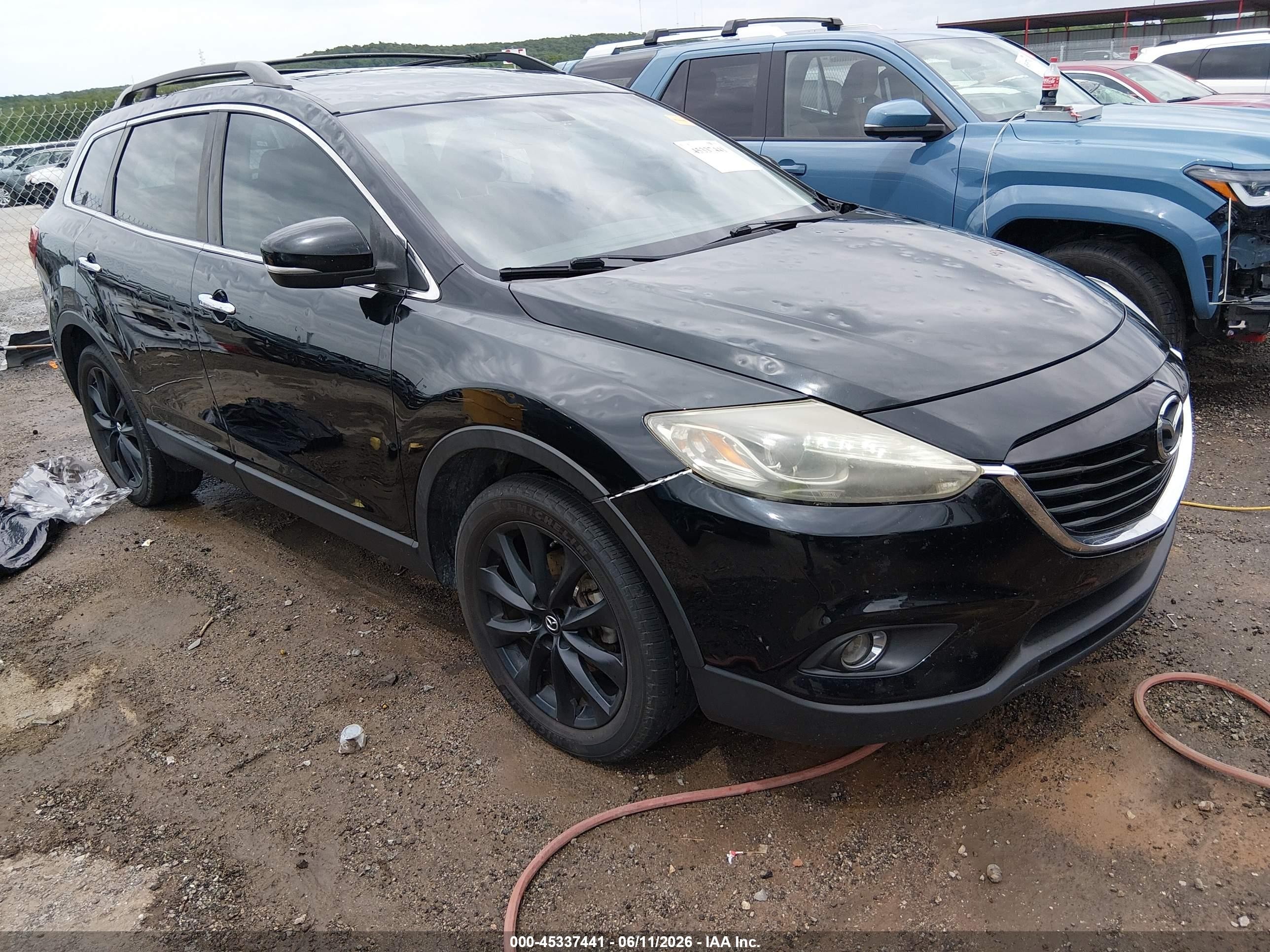 2015 Mazda Cx-9 Grand Touring Black vin: JM3TB3DA0F0453756