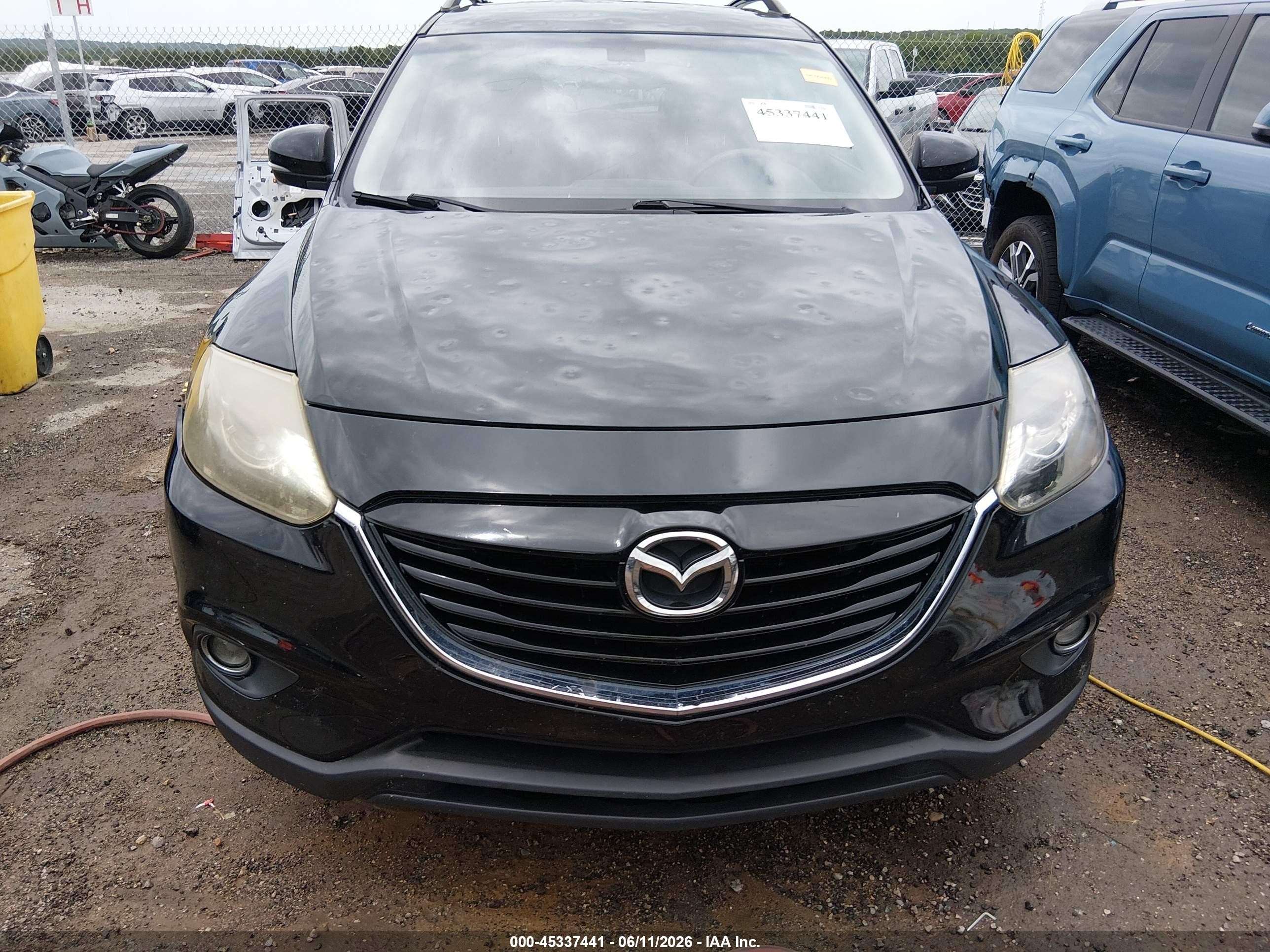 2015 Mazda Cx-9 Grand Touring Black vin: JM3TB3DA0F0453756