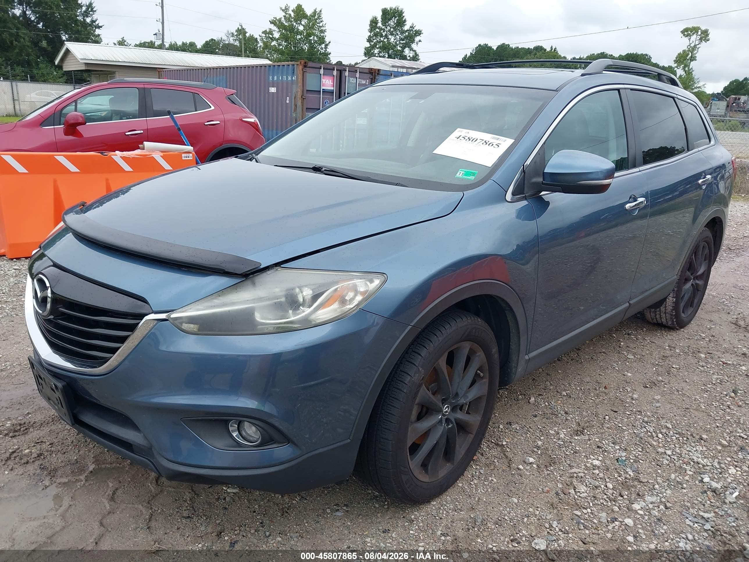 2015 Mazda Cx-9 Grand Touring Blue vin: JM3TB3DA0F0457502
