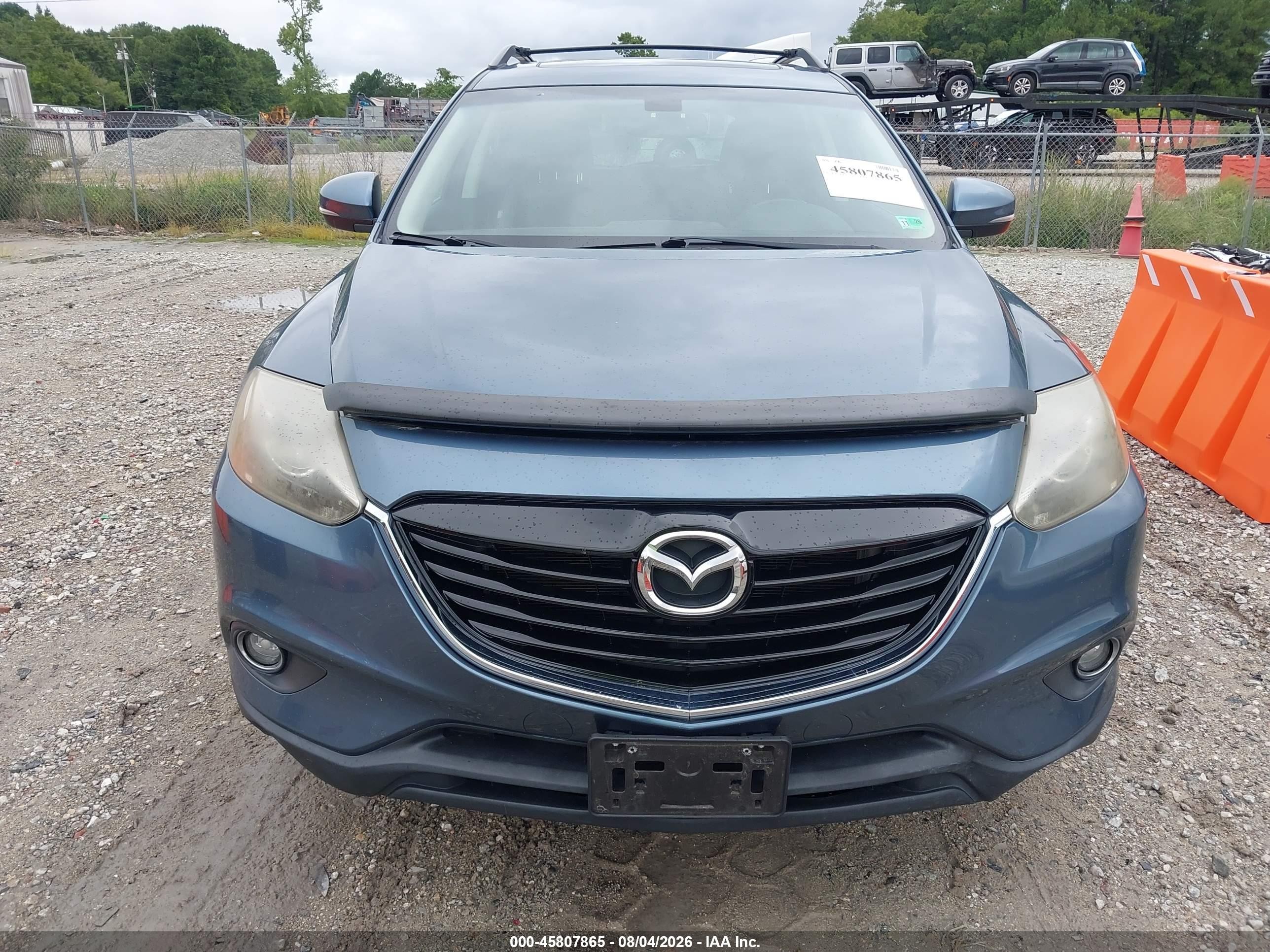 2015 Mazda Cx-9 Grand Touring Blue vin: JM3TB3DA0F0457502