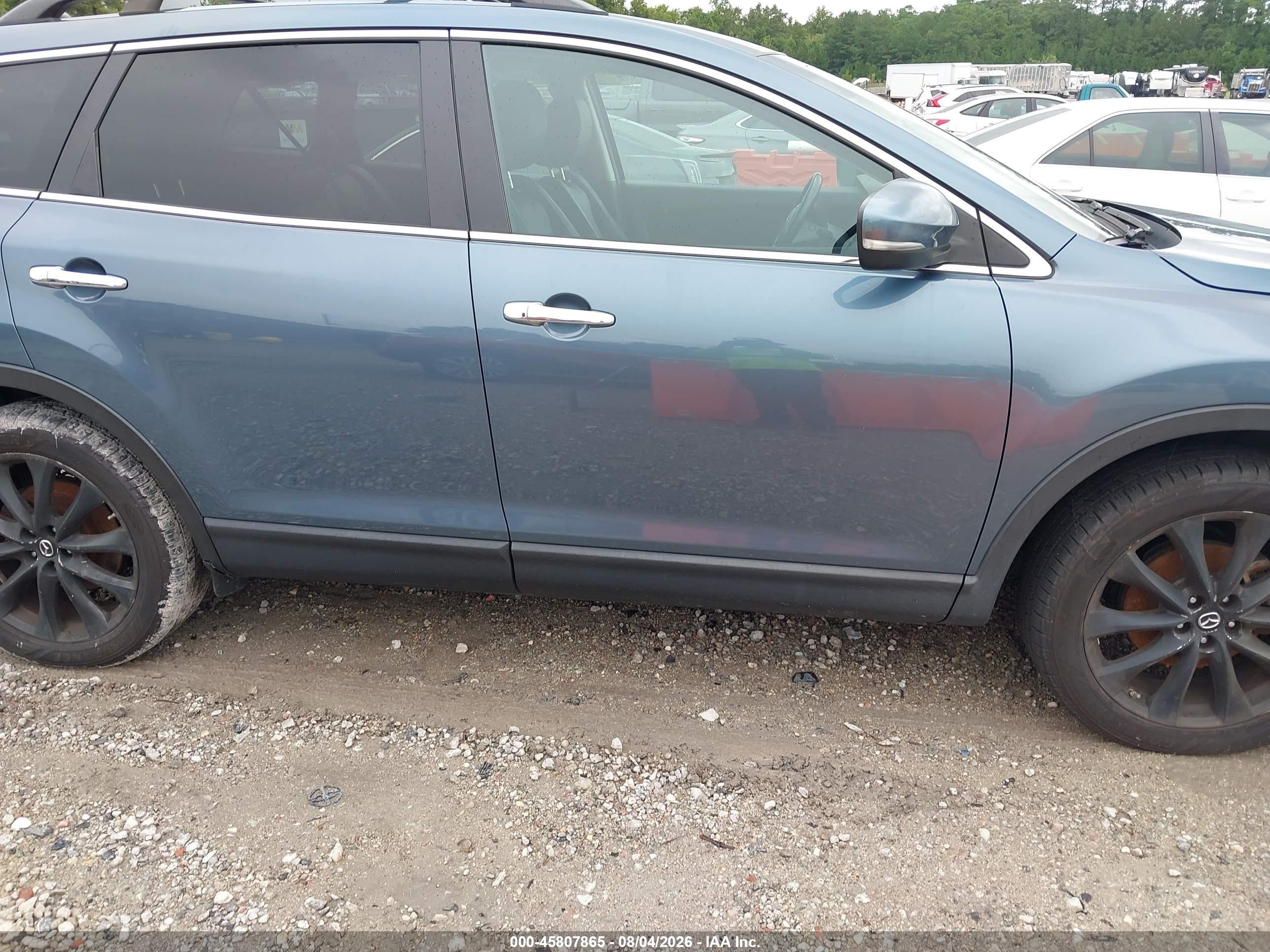 2015 Mazda Cx-9 Grand Touring Blue vin: JM3TB3DA0F0457502