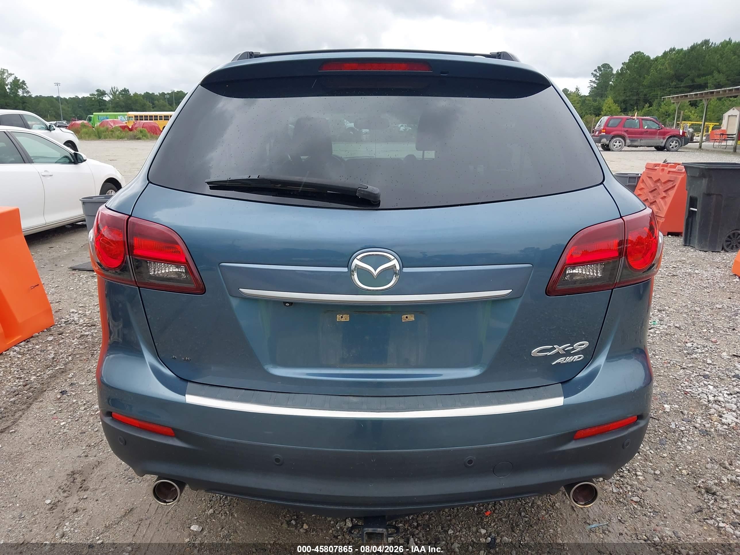 2015 Mazda Cx-9 Grand Touring Blue vin: JM3TB3DA0F0457502