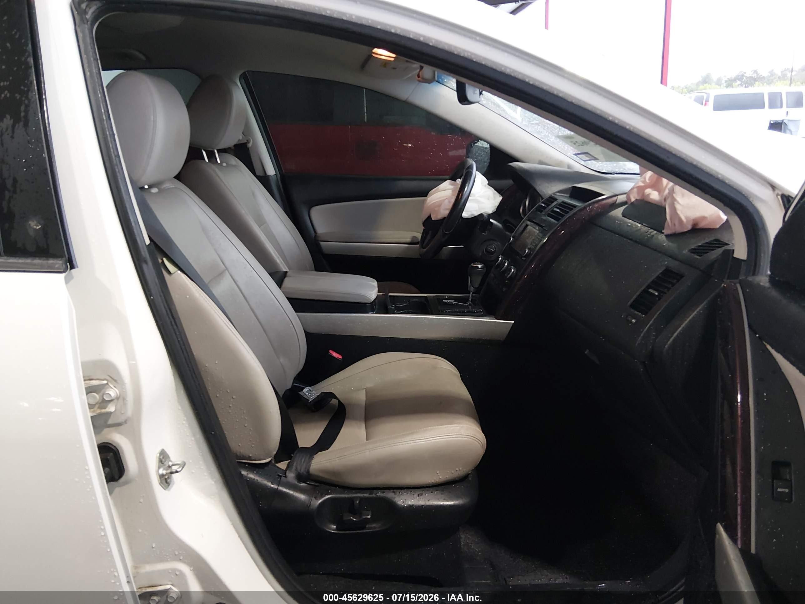 2014 Mazda Cx-9 Grand Touring White vin: JM3TB3DA2E0426699