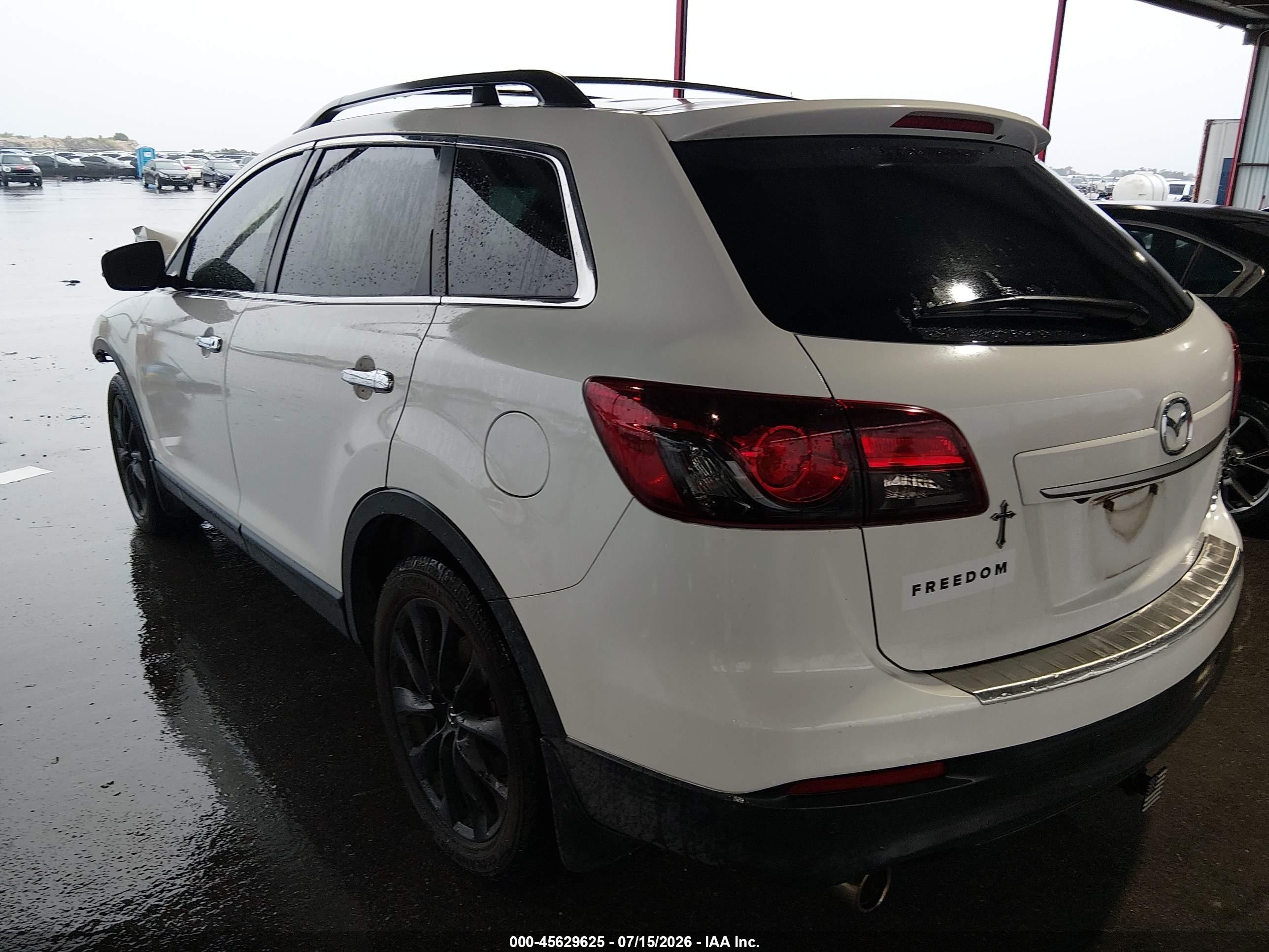 2014 Mazda Cx-9 Grand Touring White vin: JM3TB3DA2E0426699