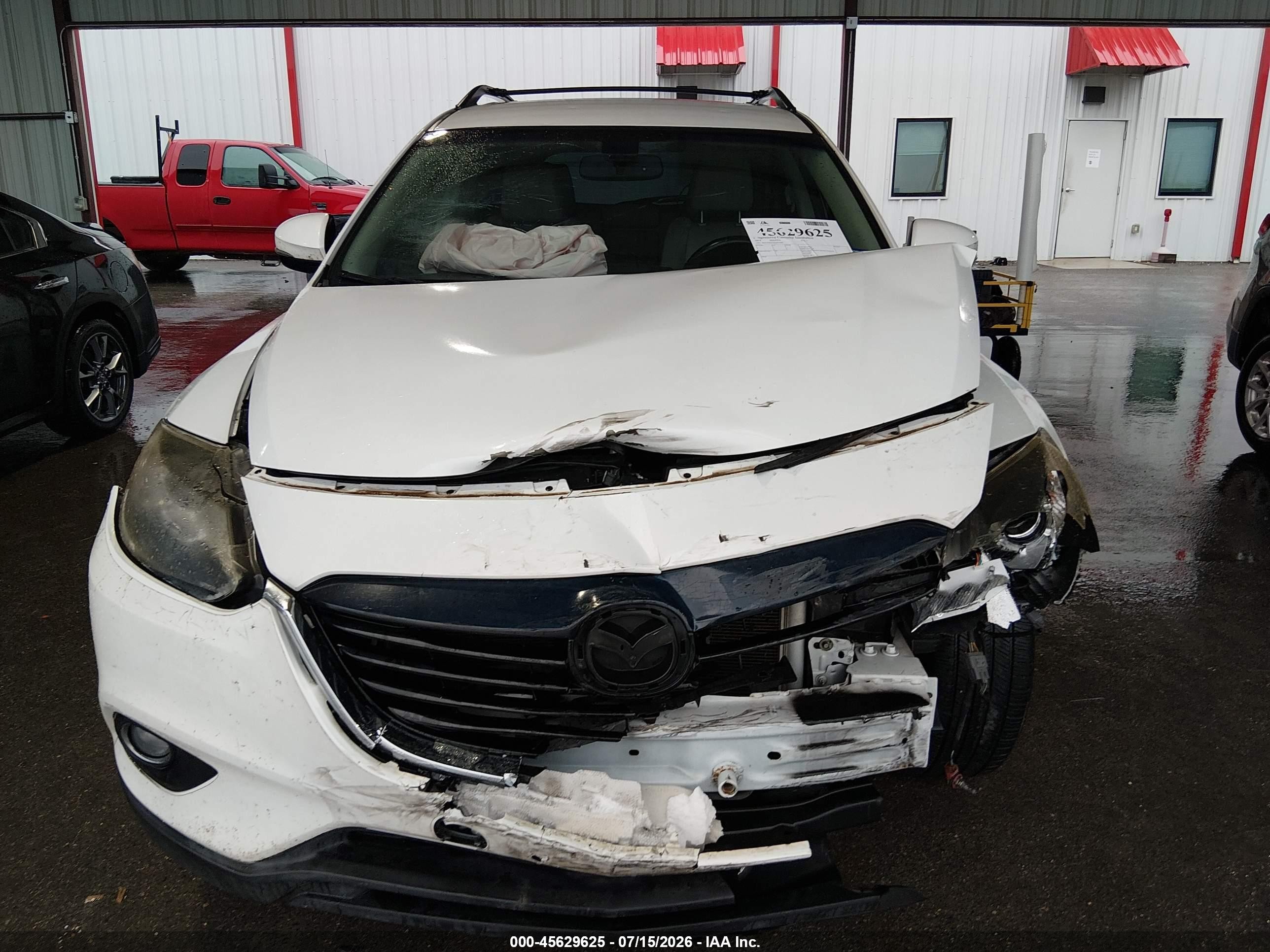 2014 Mazda Cx-9 Grand Touring White vin: JM3TB3DA2E0426699
