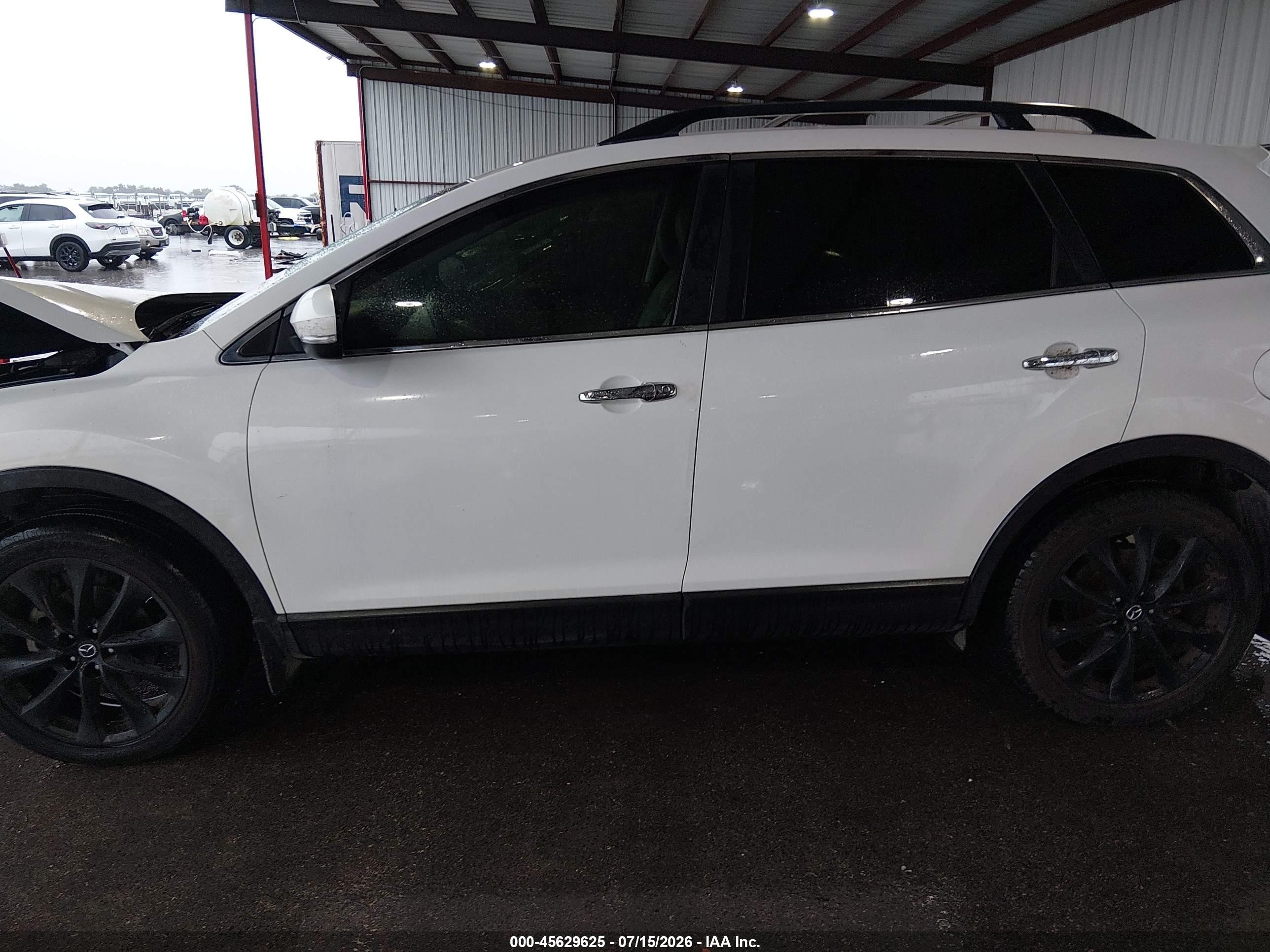 2014 Mazda Cx-9 Grand Touring White vin: JM3TB3DA2E0426699