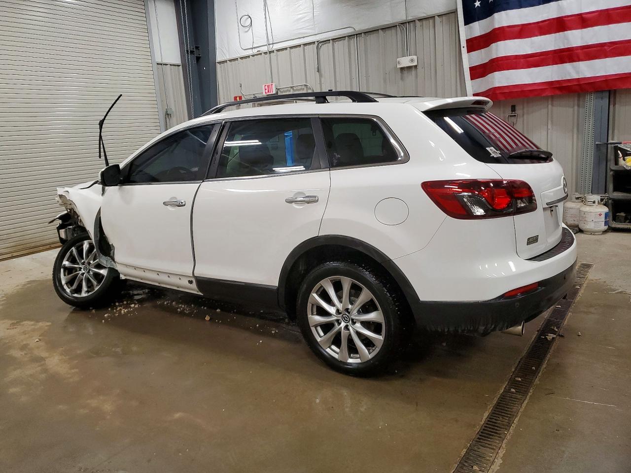 2014 Mazda Cx-9 Grand Touring White vin: JM3TB3DA2E0436259