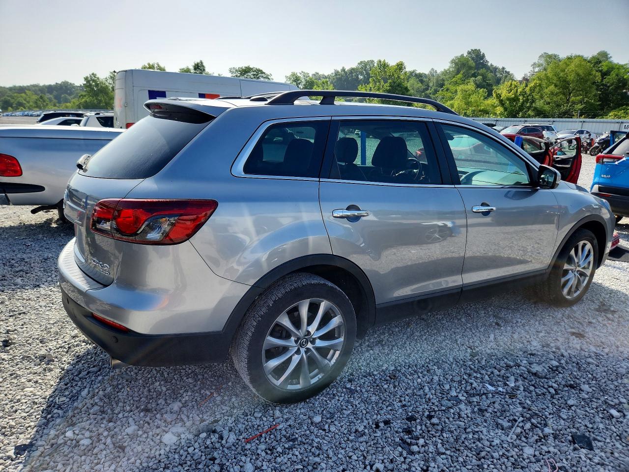 2014 Mazda Cx-9 Grand Touring Silver vin: JM3TB3DA2E0444863