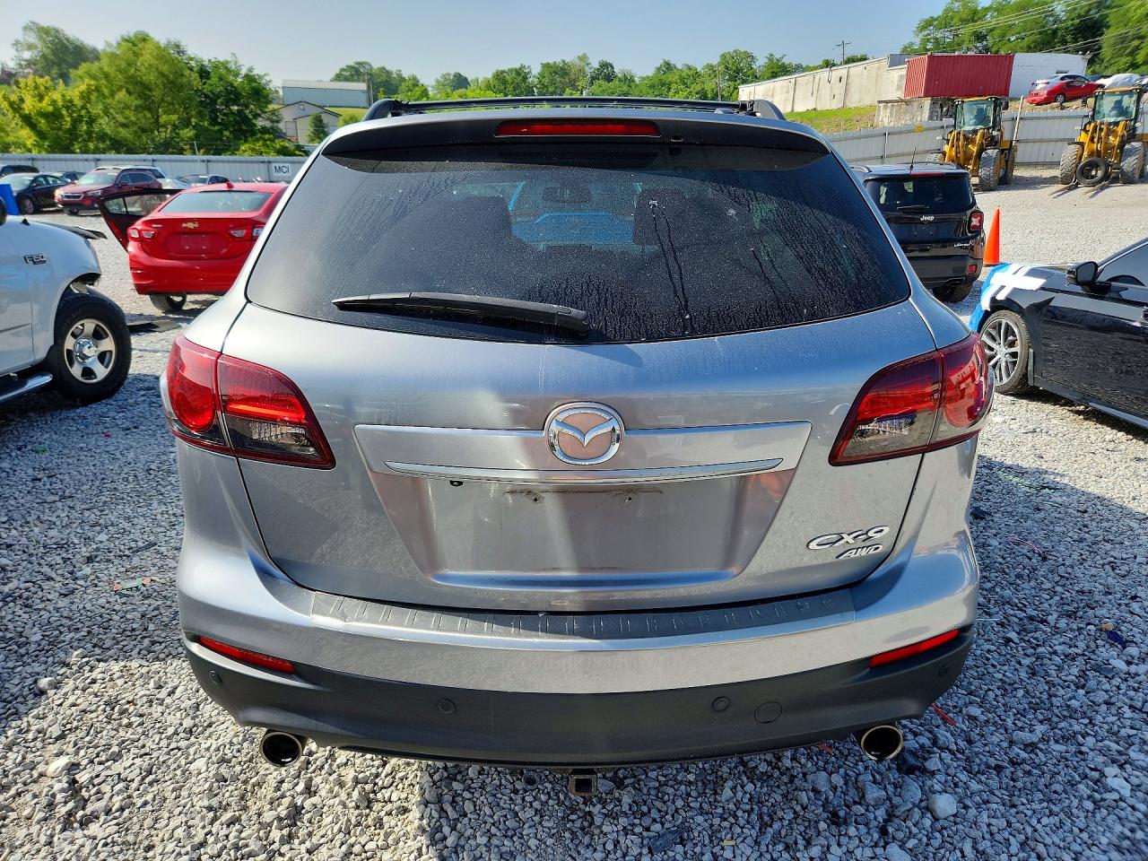 2014 Mazda Cx-9 Grand Touring Silver vin: JM3TB3DA2E0444863
