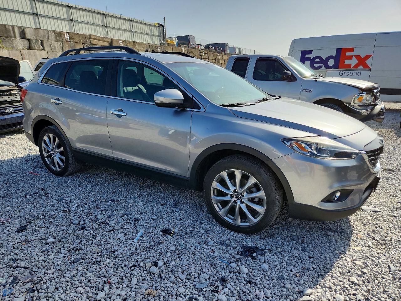 2014 Mazda Cx-9 Grand Touring Silver vin: JM3TB3DA2E0444863