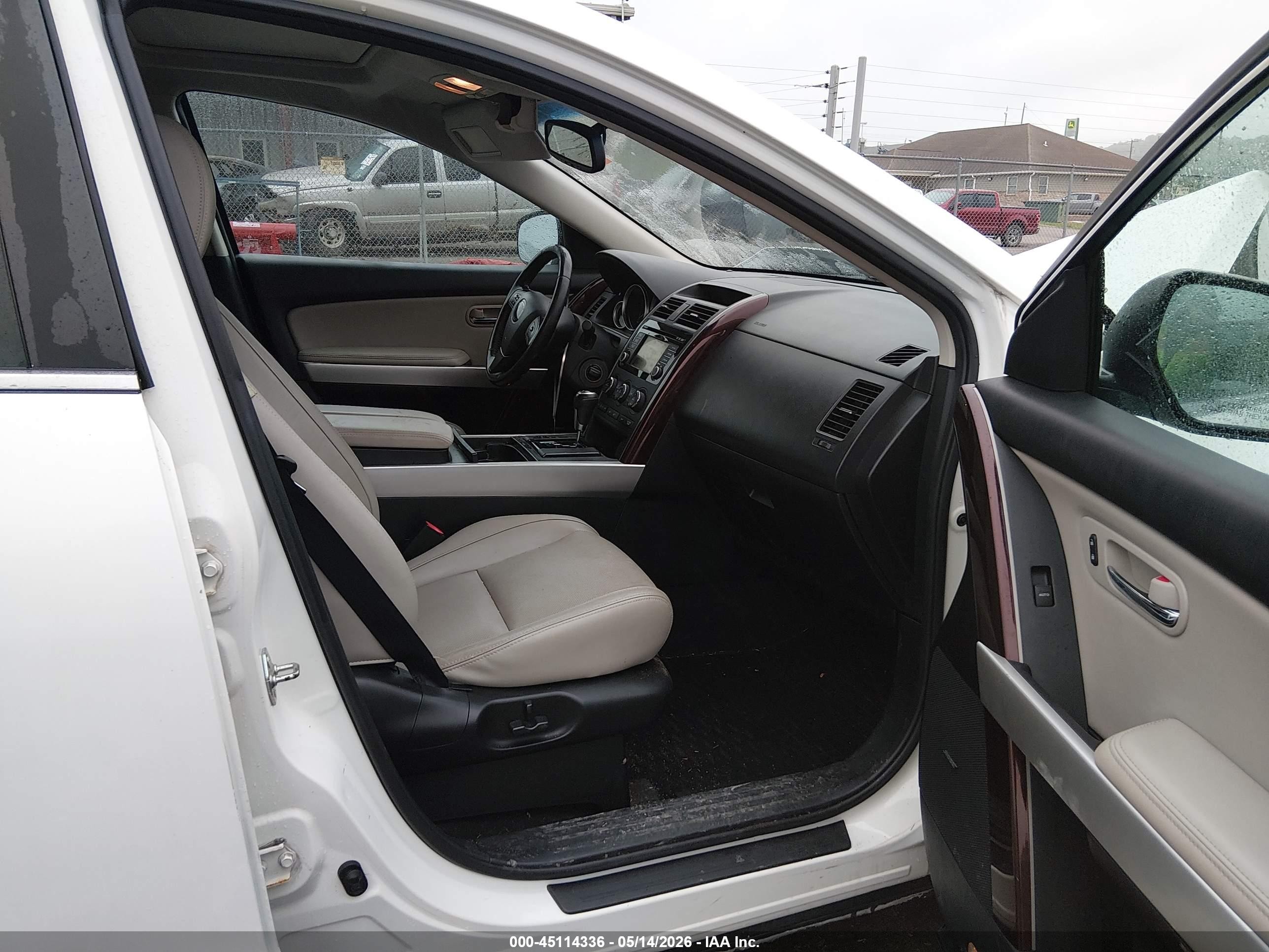2015 Mazda Cx-9 Grand Touring White vin: JM3TB3DA2F0467304