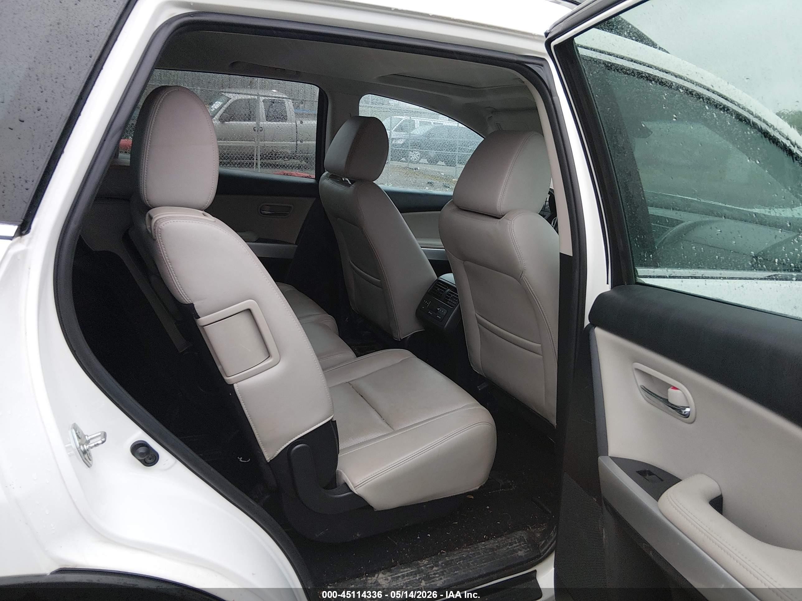 2015 Mazda Cx-9 Grand Touring White vin: JM3TB3DA2F0467304