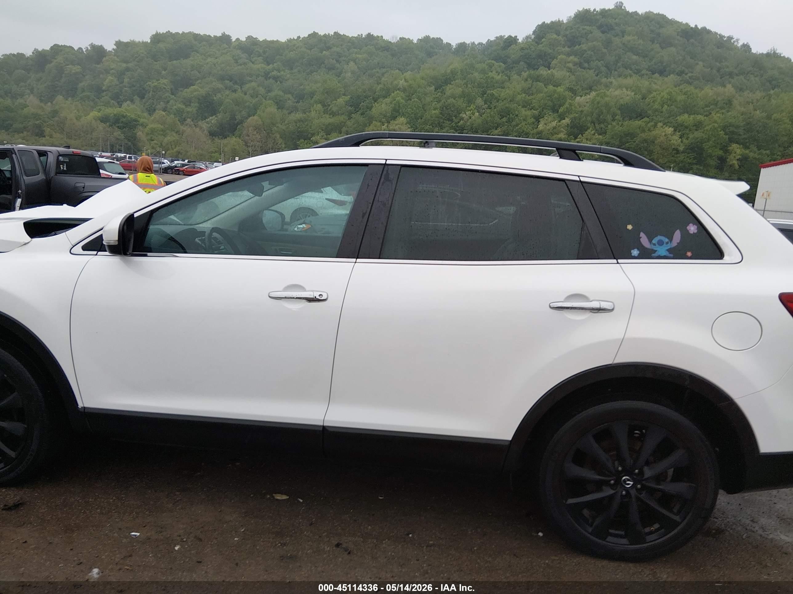 2015 Mazda Cx-9 Grand Touring White vin: JM3TB3DA2F0467304