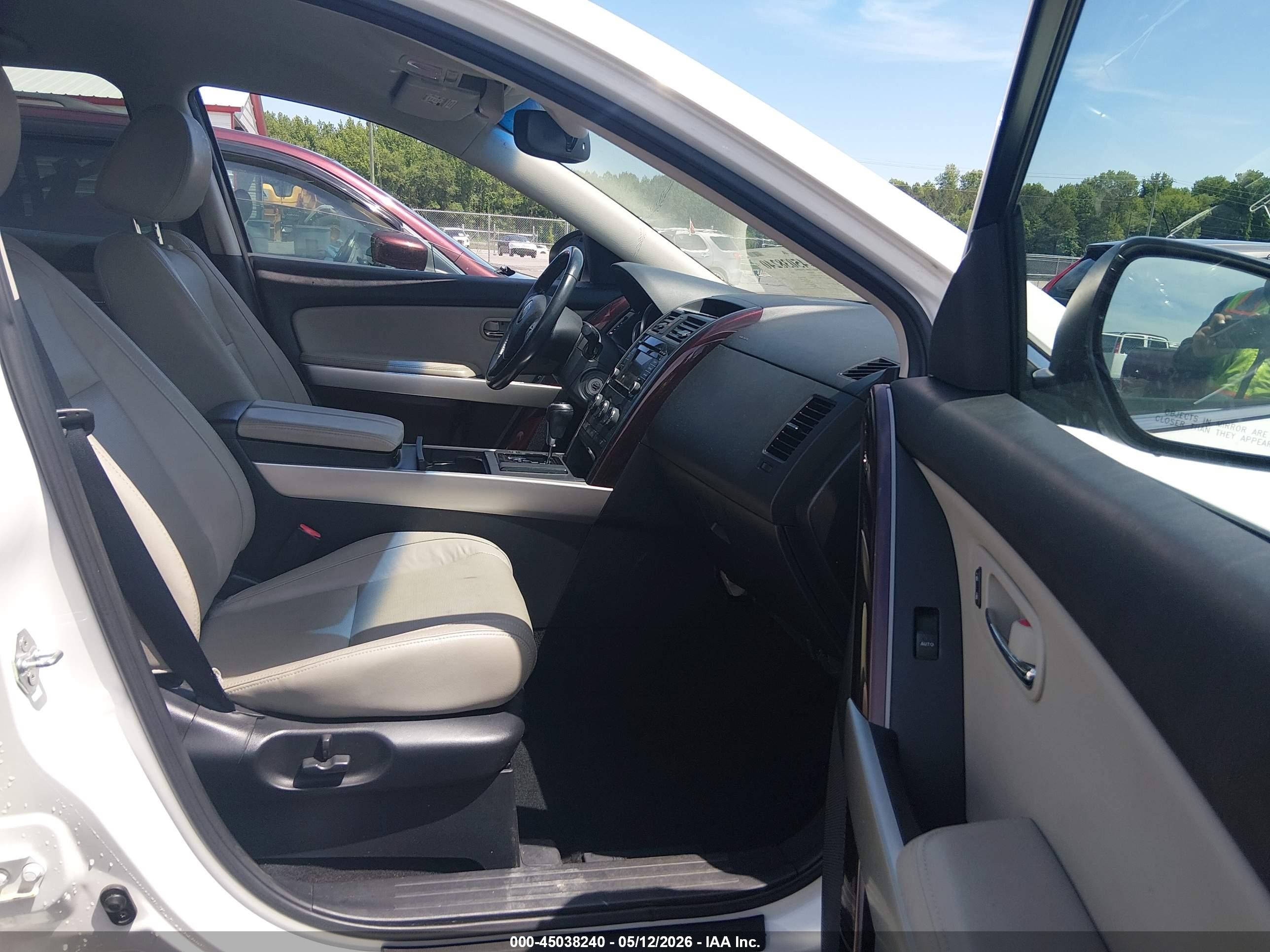 2013 Mazda Cx-9 Grand Touring White vin: JM3TB3DA3D0402507