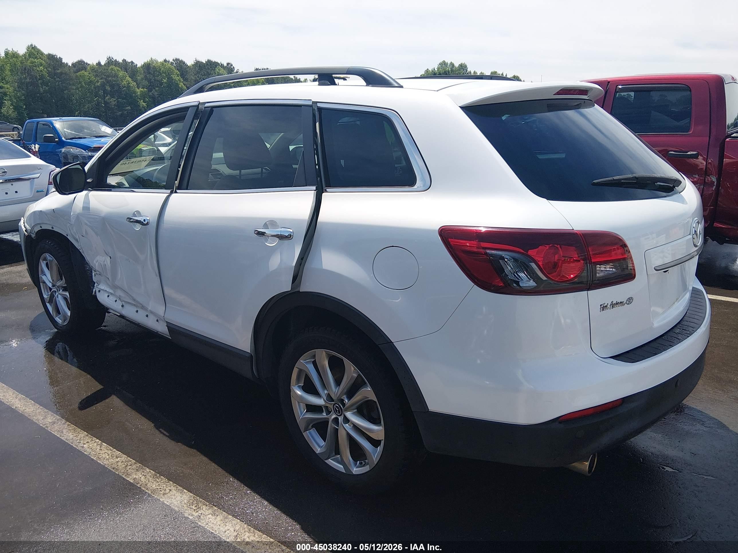 2013 Mazda Cx-9 Grand Touring White vin: JM3TB3DA3D0402507