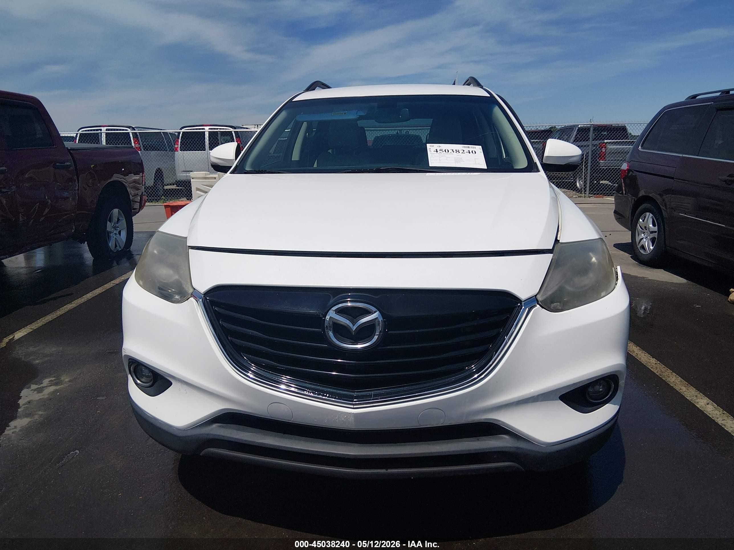 2013 Mazda Cx-9 Grand Touring White vin: JM3TB3DA3D0402507