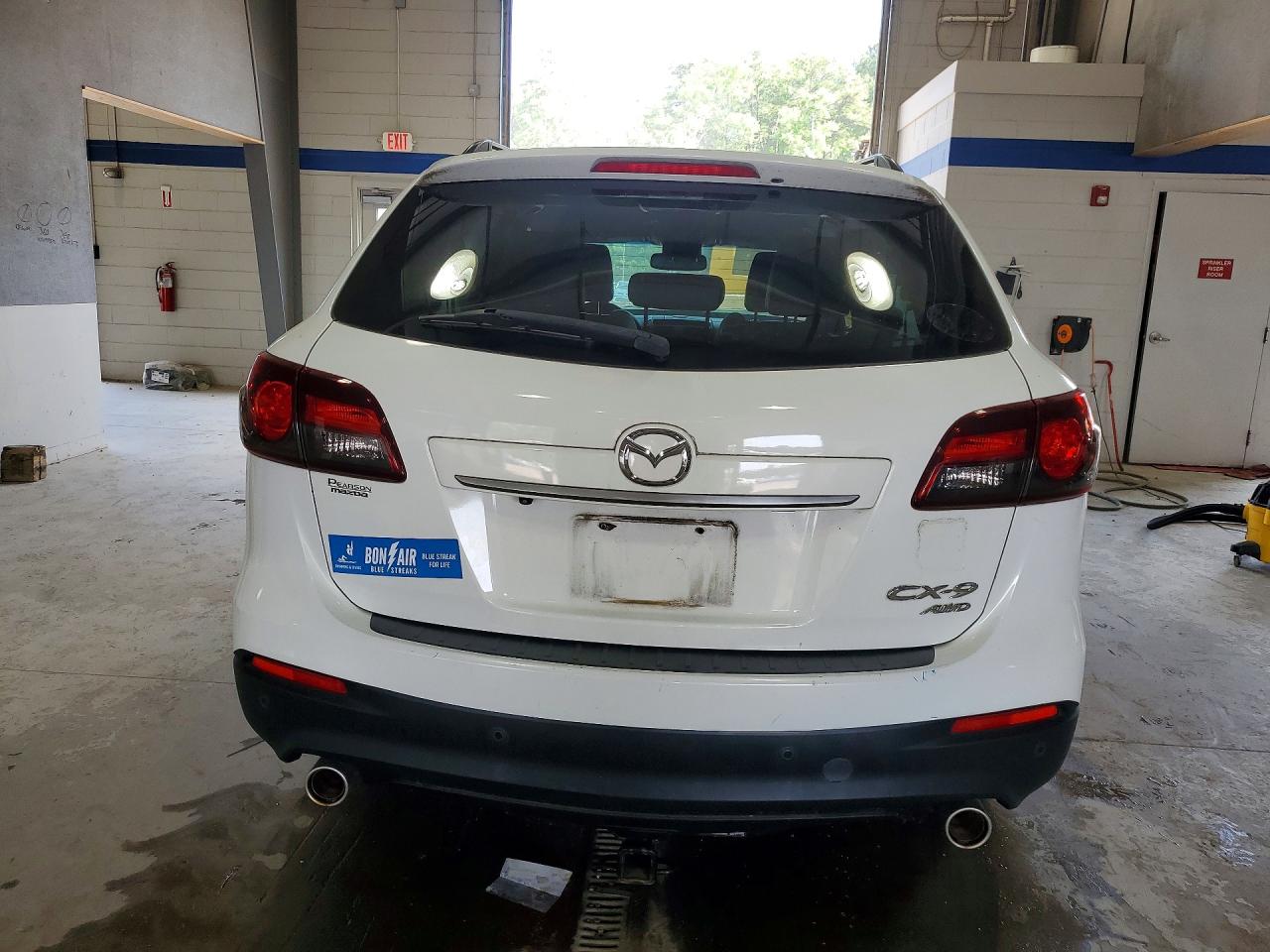 2014 Mazda Cx-9 Grand Touring White vin: JM3TB3DA3E0425903