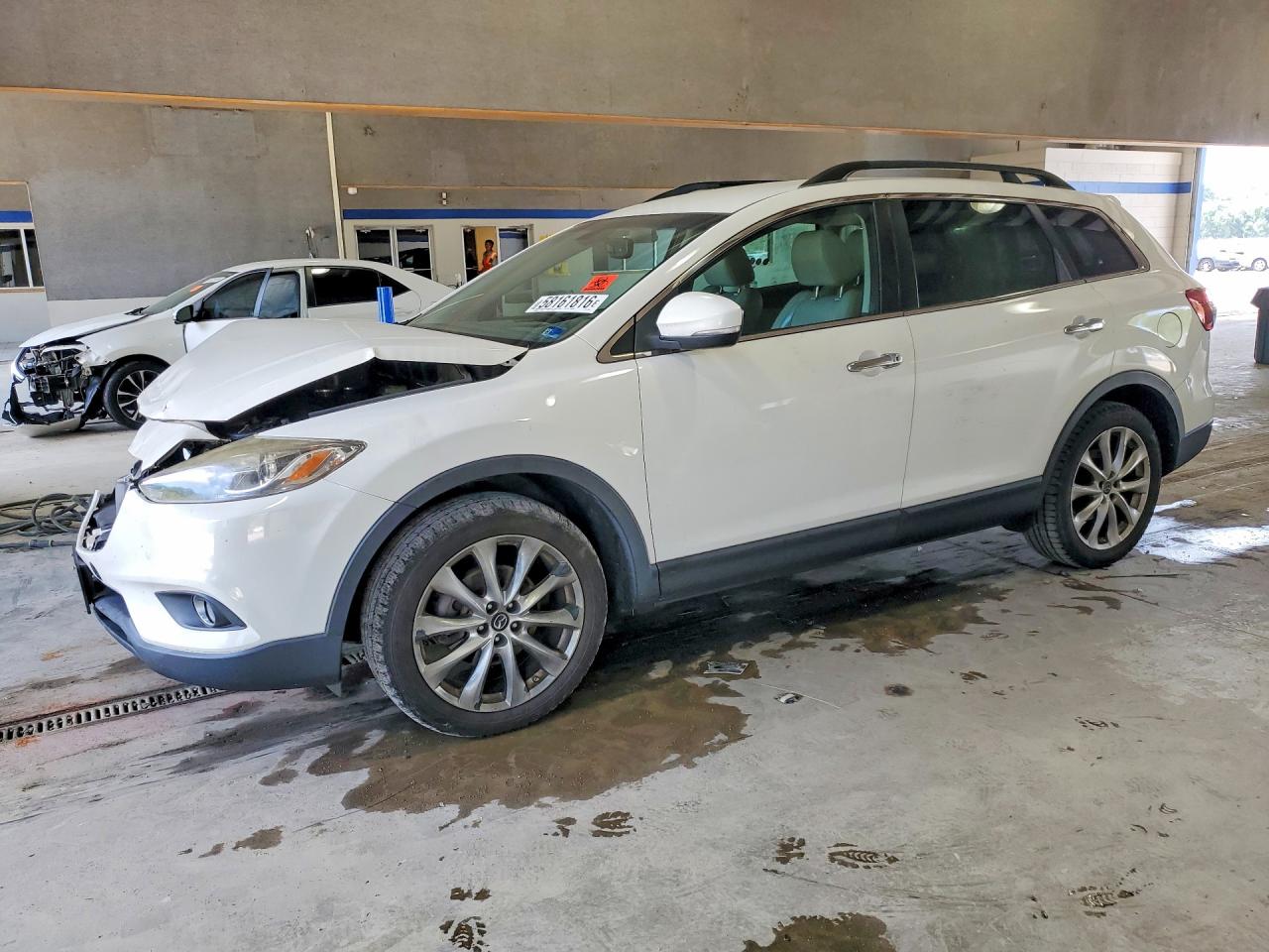 2014 Mazda Cx-9 Grand Touring White vin: JM3TB3DA3E0425903
