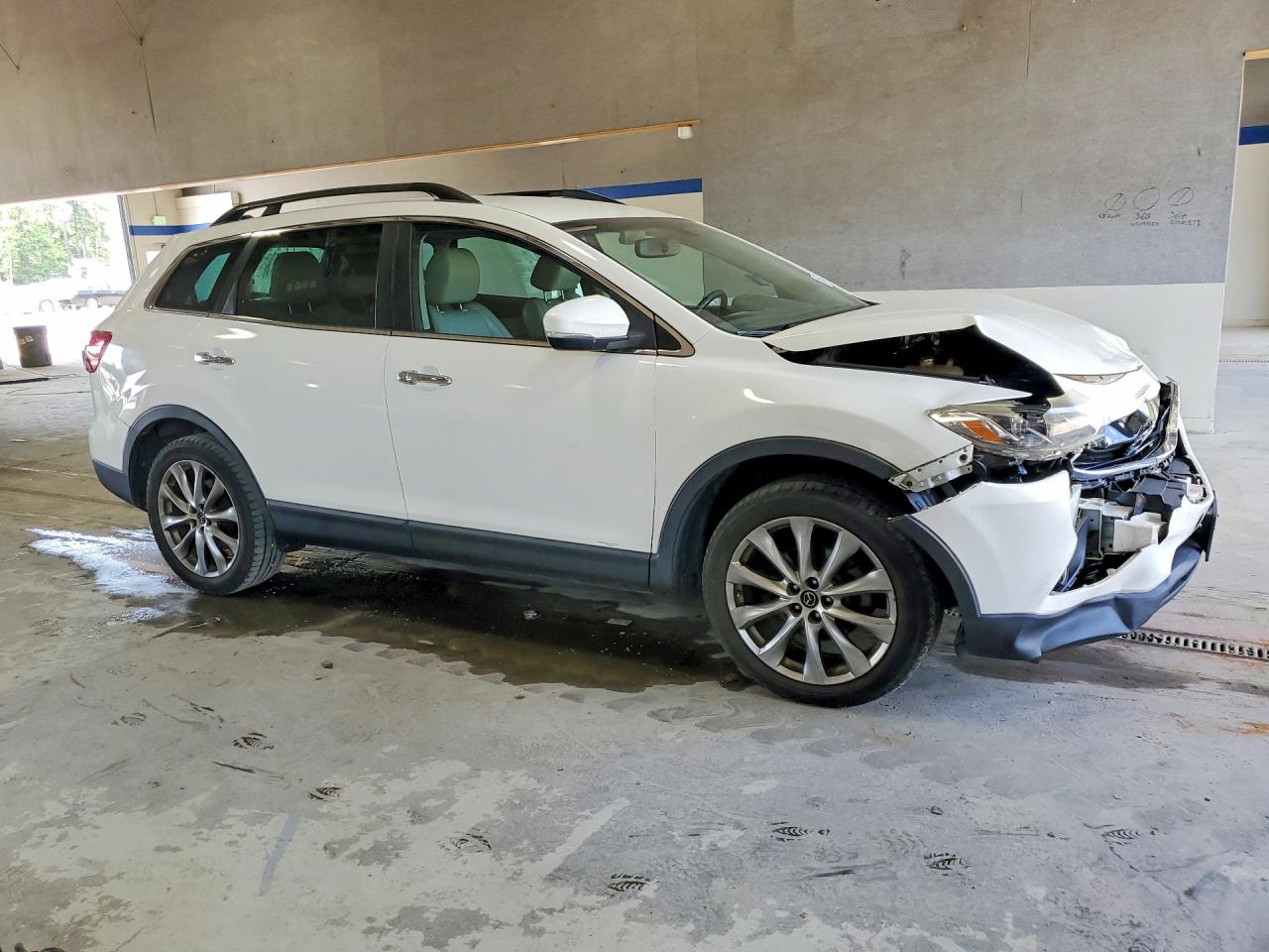 2014 Mazda Cx-9 Grand Touring White vin: JM3TB3DA3E0425903