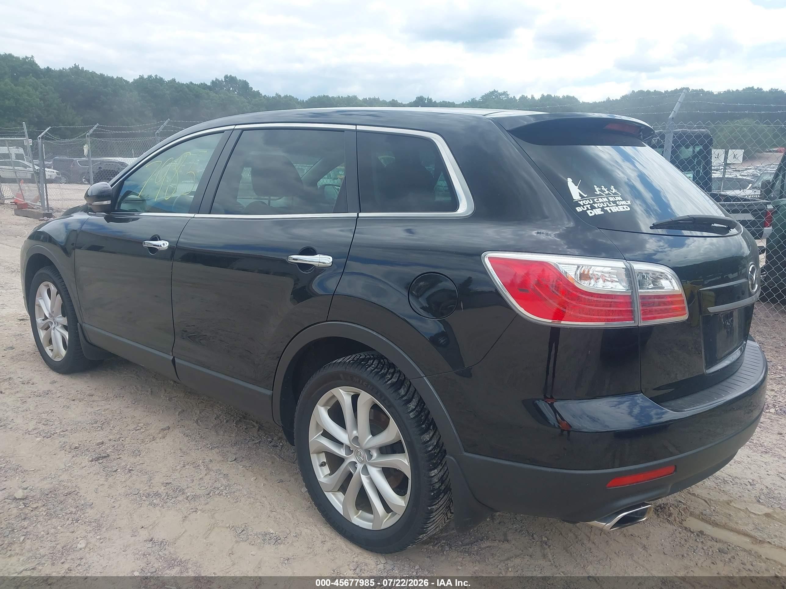 2011 Mazda Cx-9 Grand Touring Black vin: JM3TB3DA4B0316460