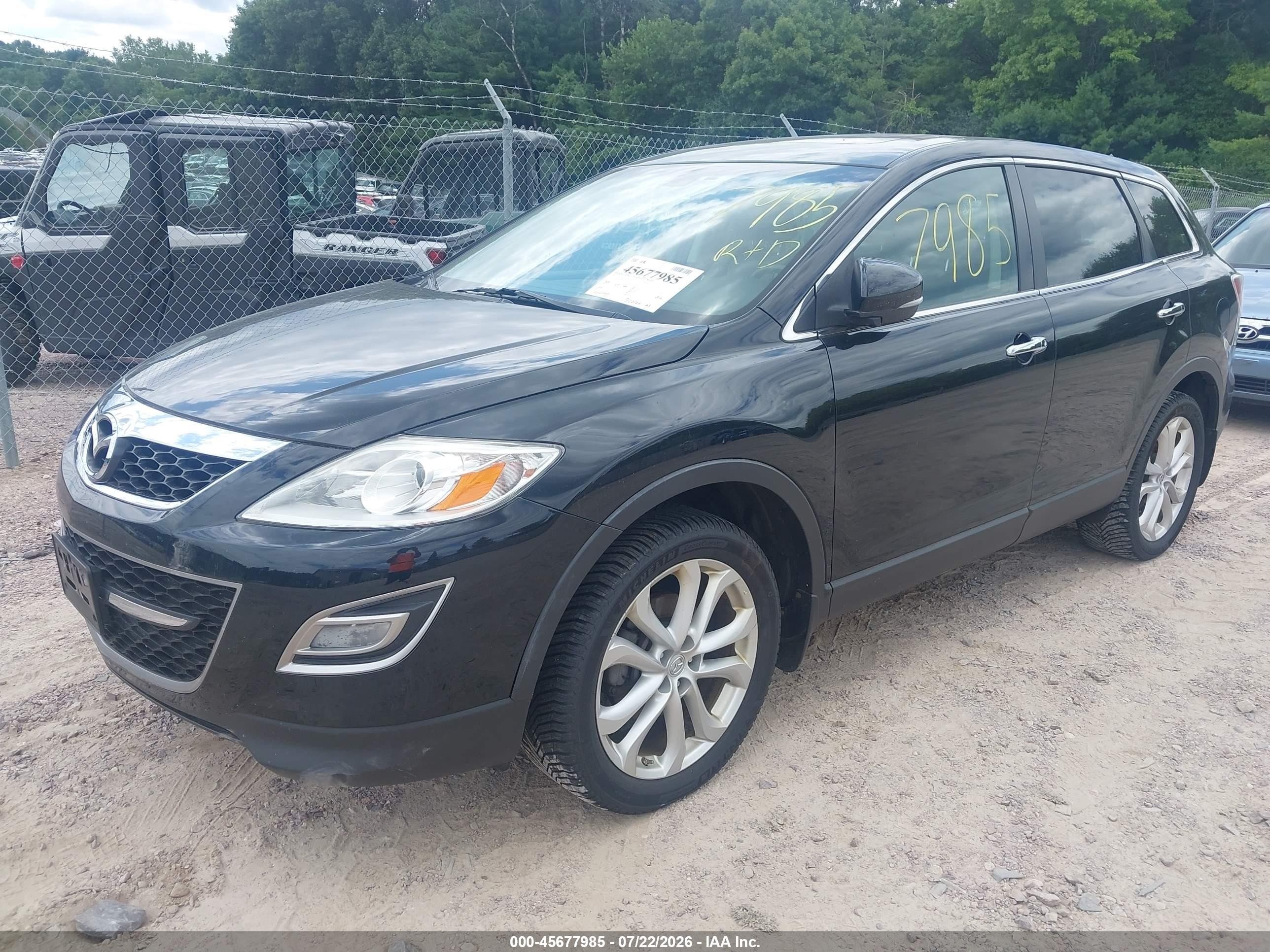 2011 Mazda Cx-9 Grand Touring Black vin: JM3TB3DA4B0316460