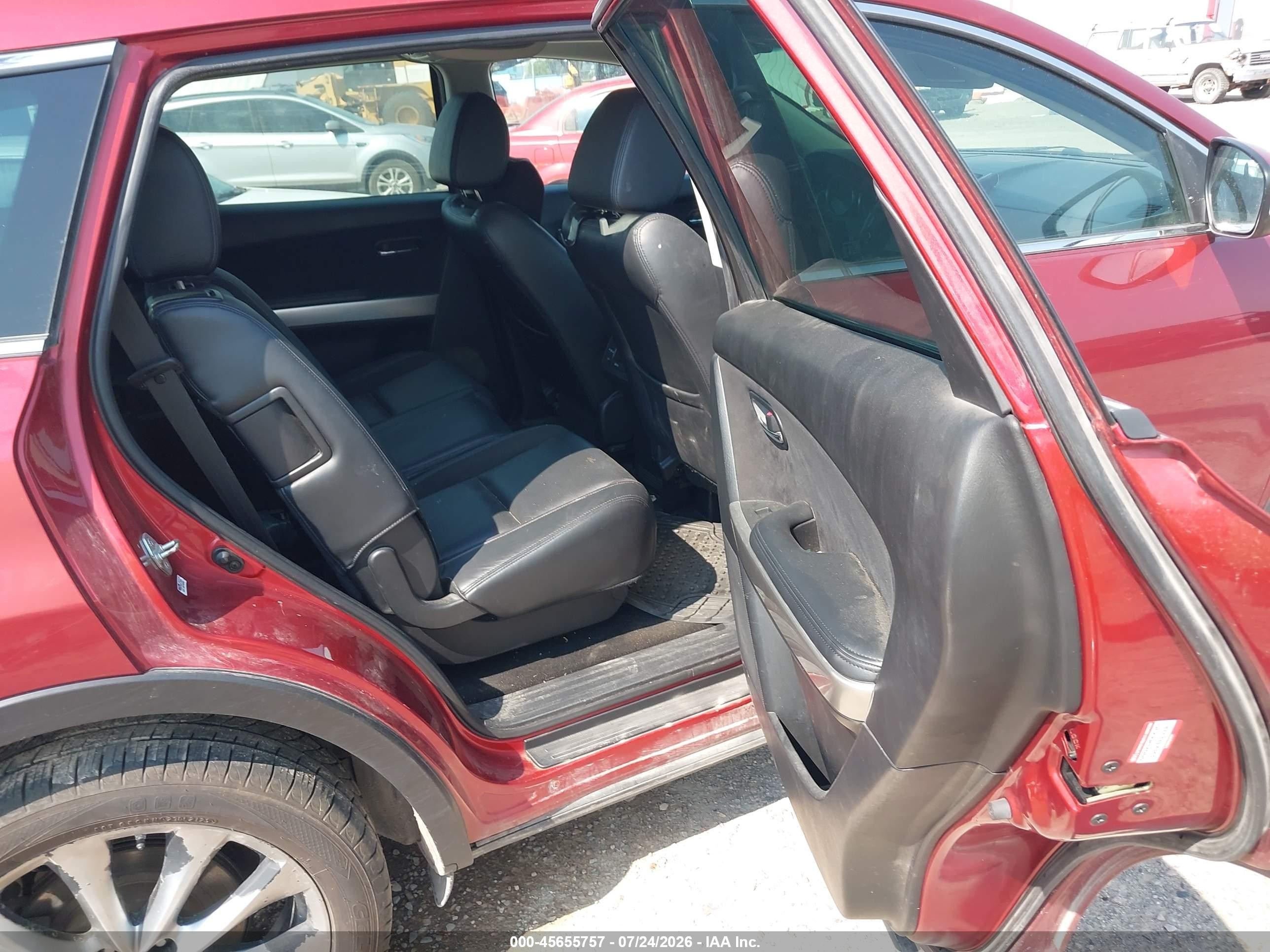 2014 Mazda Cx-9 Grand Touring Red vin: JM3TB3DA4E0435050