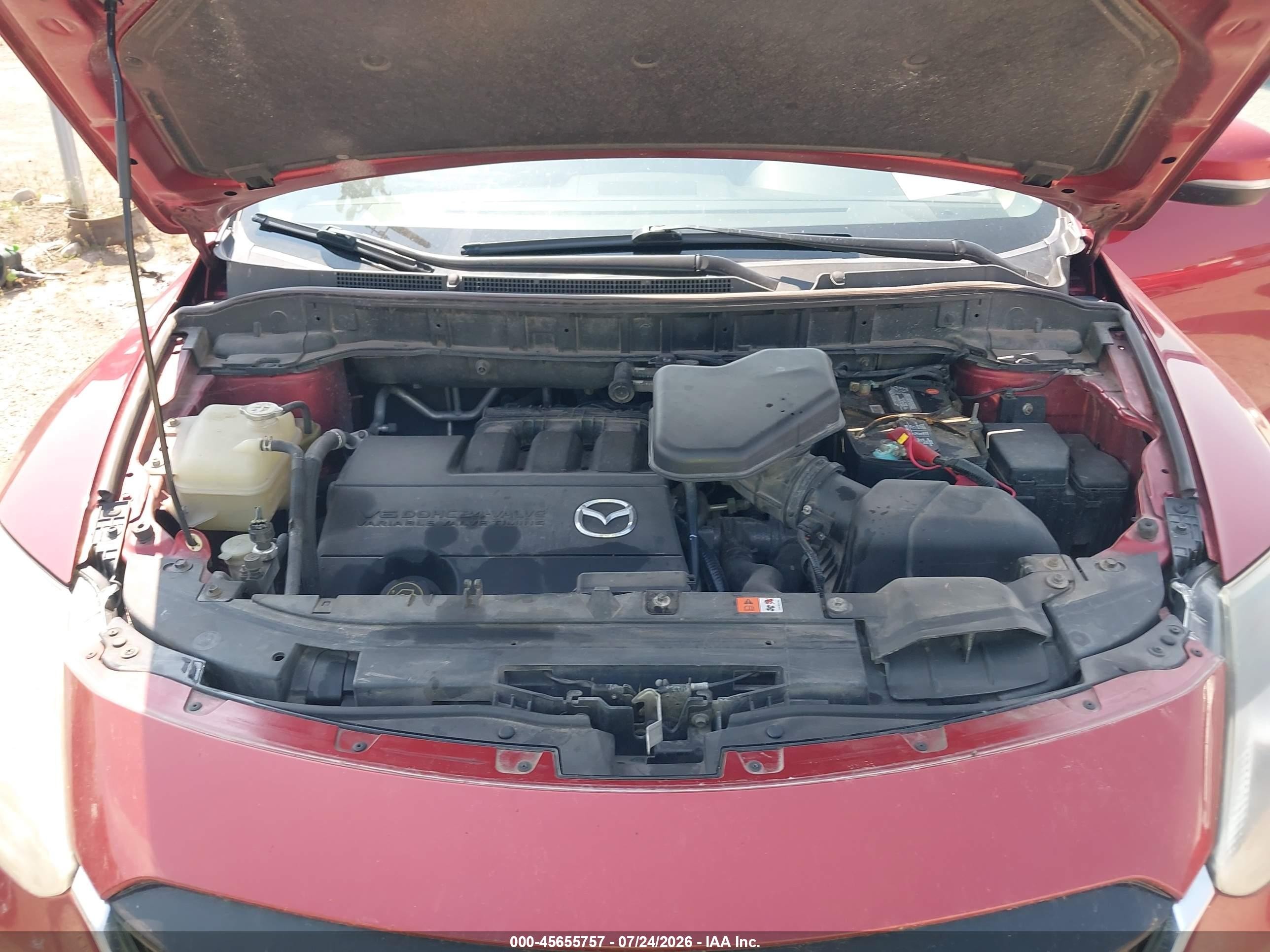 2014 Mazda Cx-9 Grand Touring Red vin: JM3TB3DA4E0435050