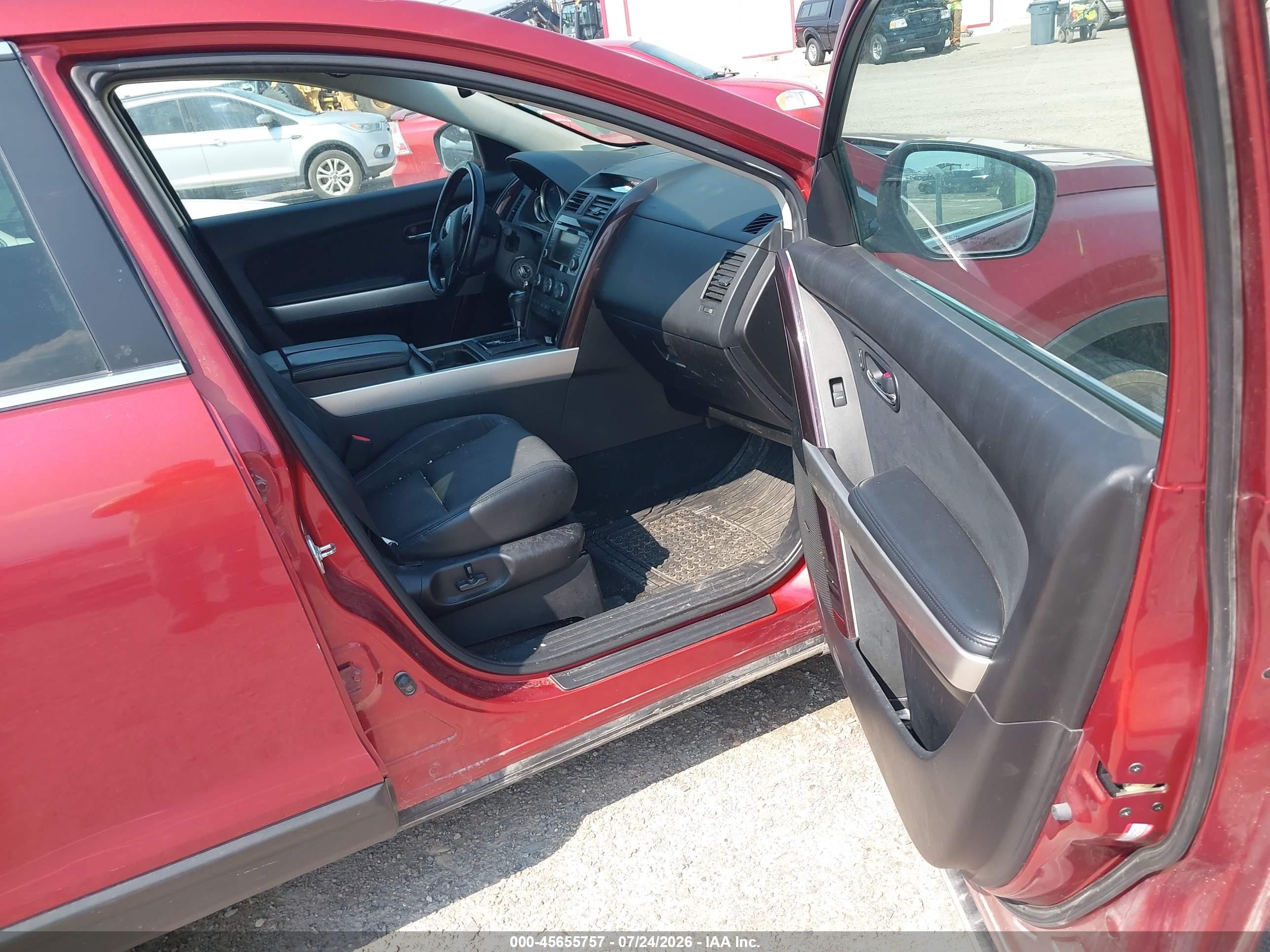 2014 Mazda Cx-9 Grand Touring Red vin: JM3TB3DA4E0435050