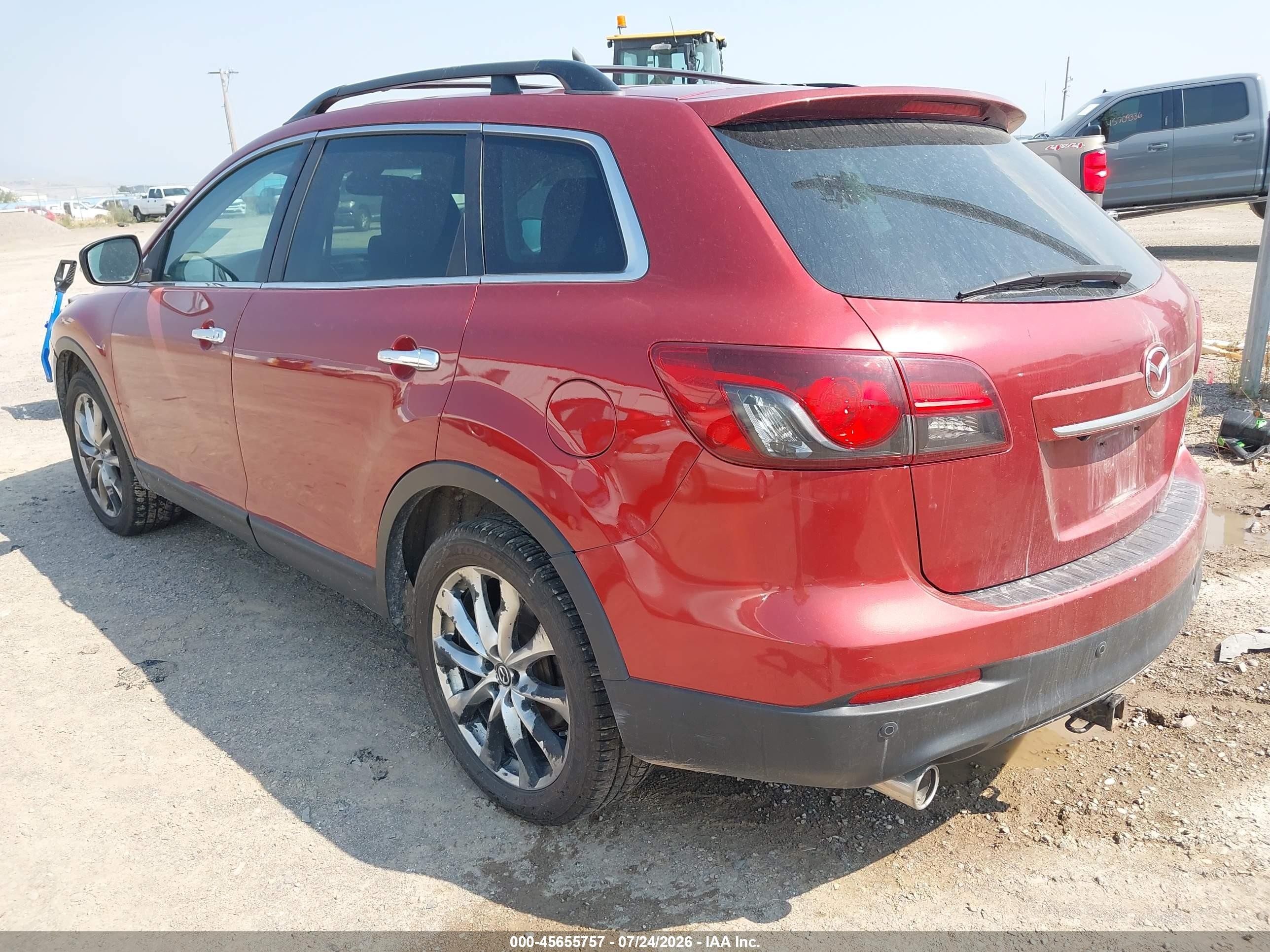 2014 Mazda Cx-9 Grand Touring Red vin: JM3TB3DA4E0435050