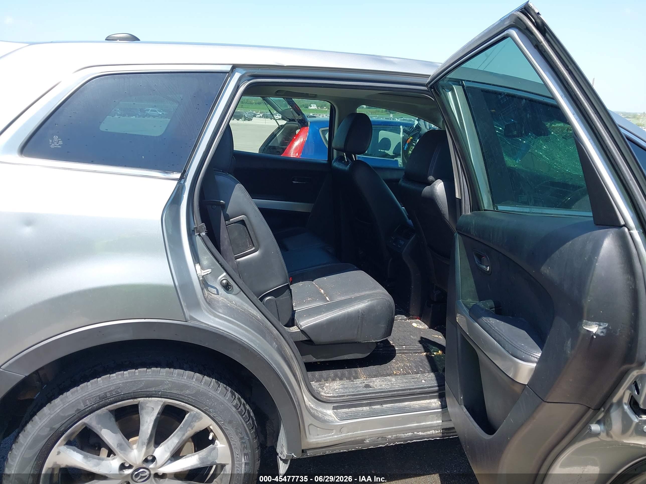 2014 Mazda Cx-9 Grand Touring Silver vin: JM3TB3DA5E0426423