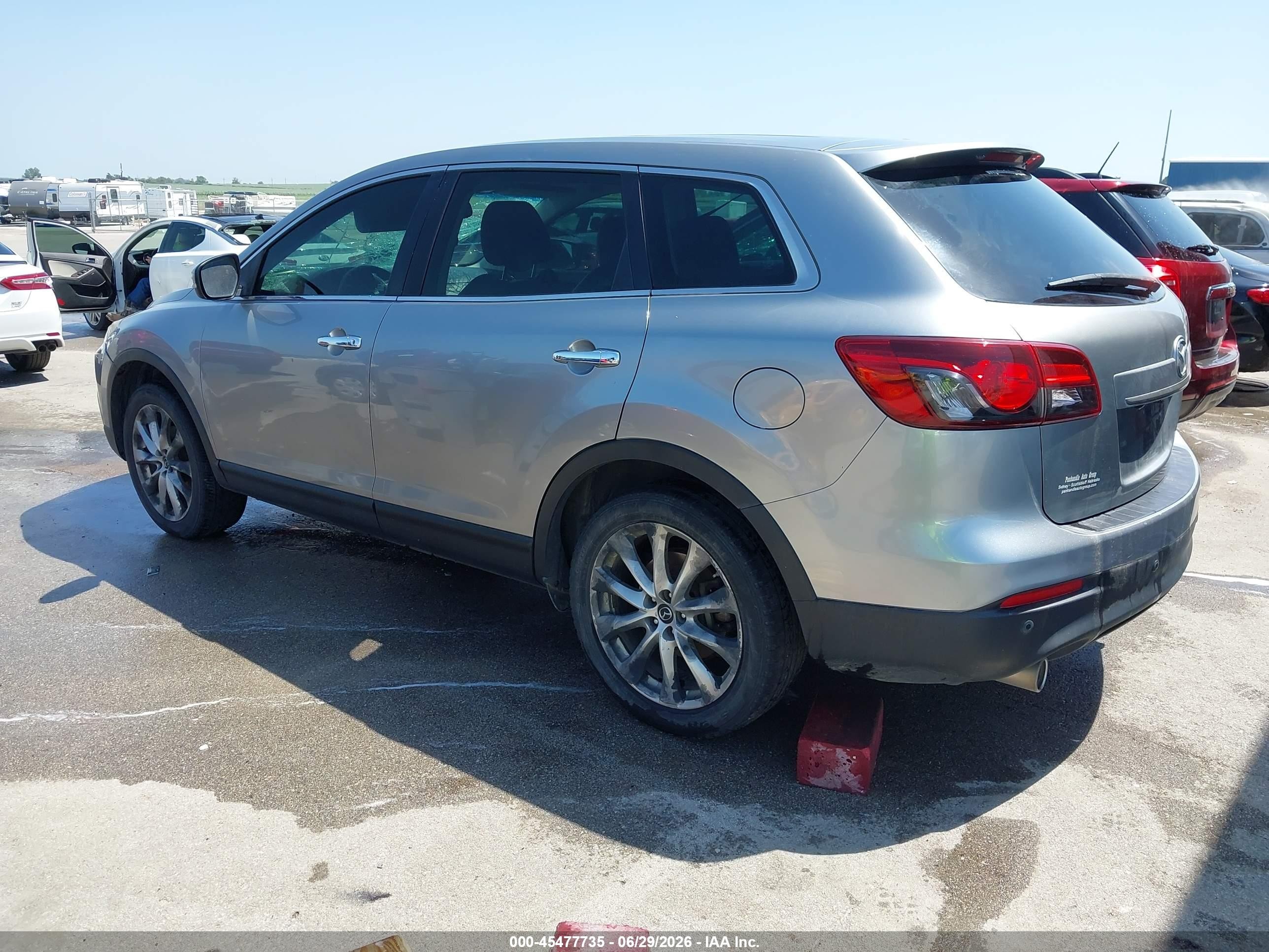 2014 Mazda Cx-9 Grand Touring Silver vin: JM3TB3DA5E0426423