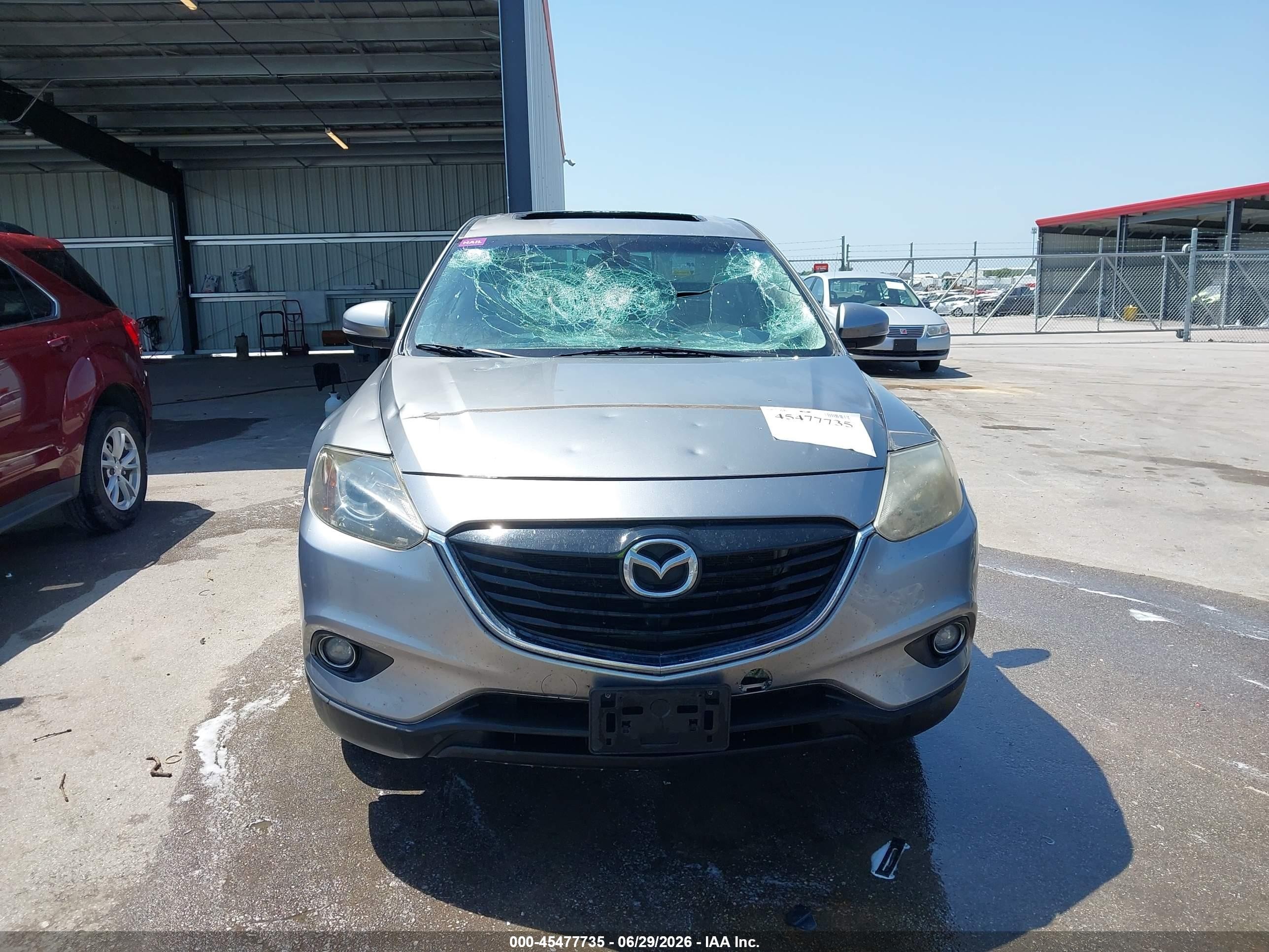 2014 Mazda Cx-9 Grand Touring Silver vin: JM3TB3DA5E0426423