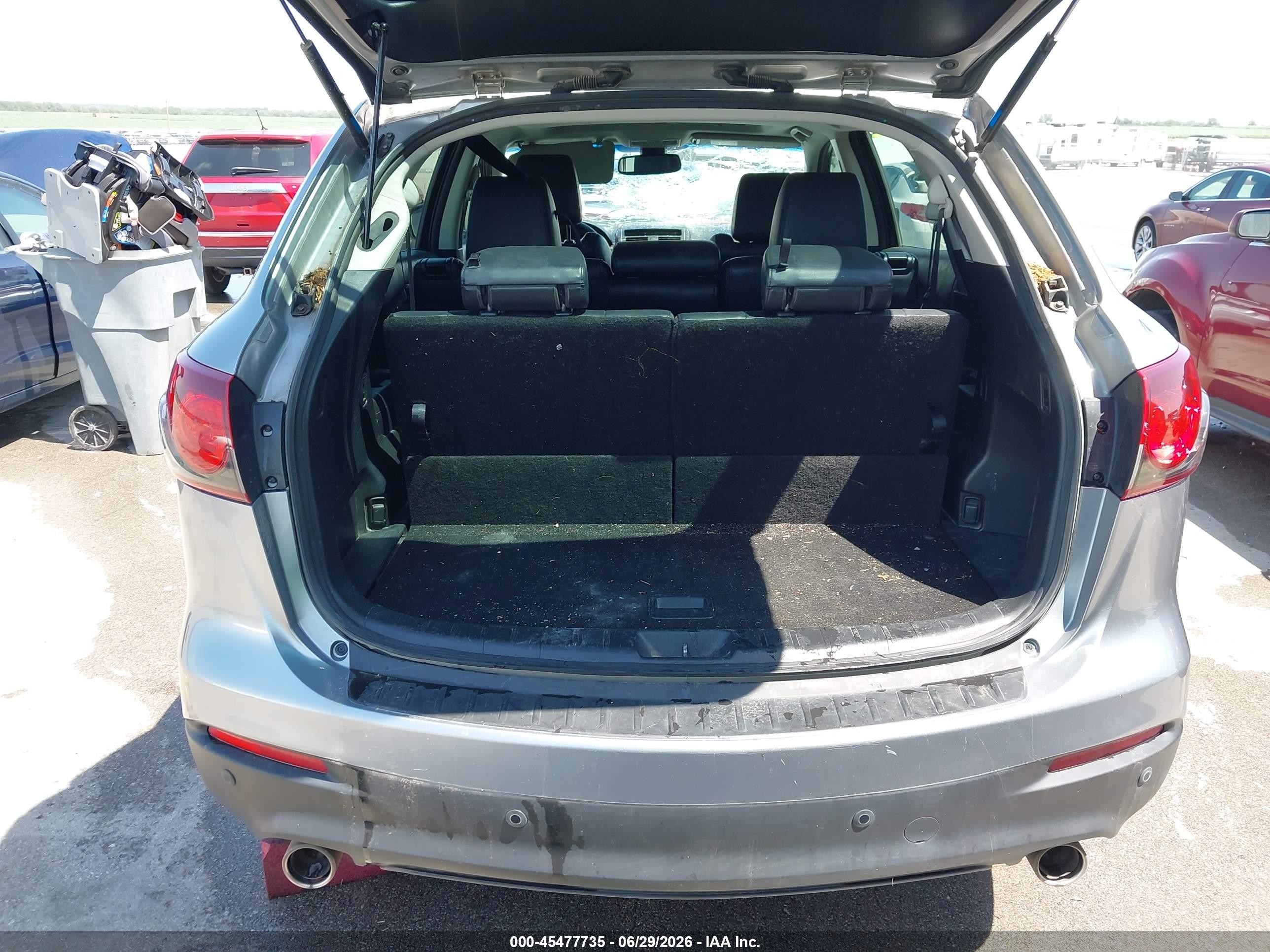 2014 Mazda Cx-9 Grand Touring Silver vin: JM3TB3DA5E0426423