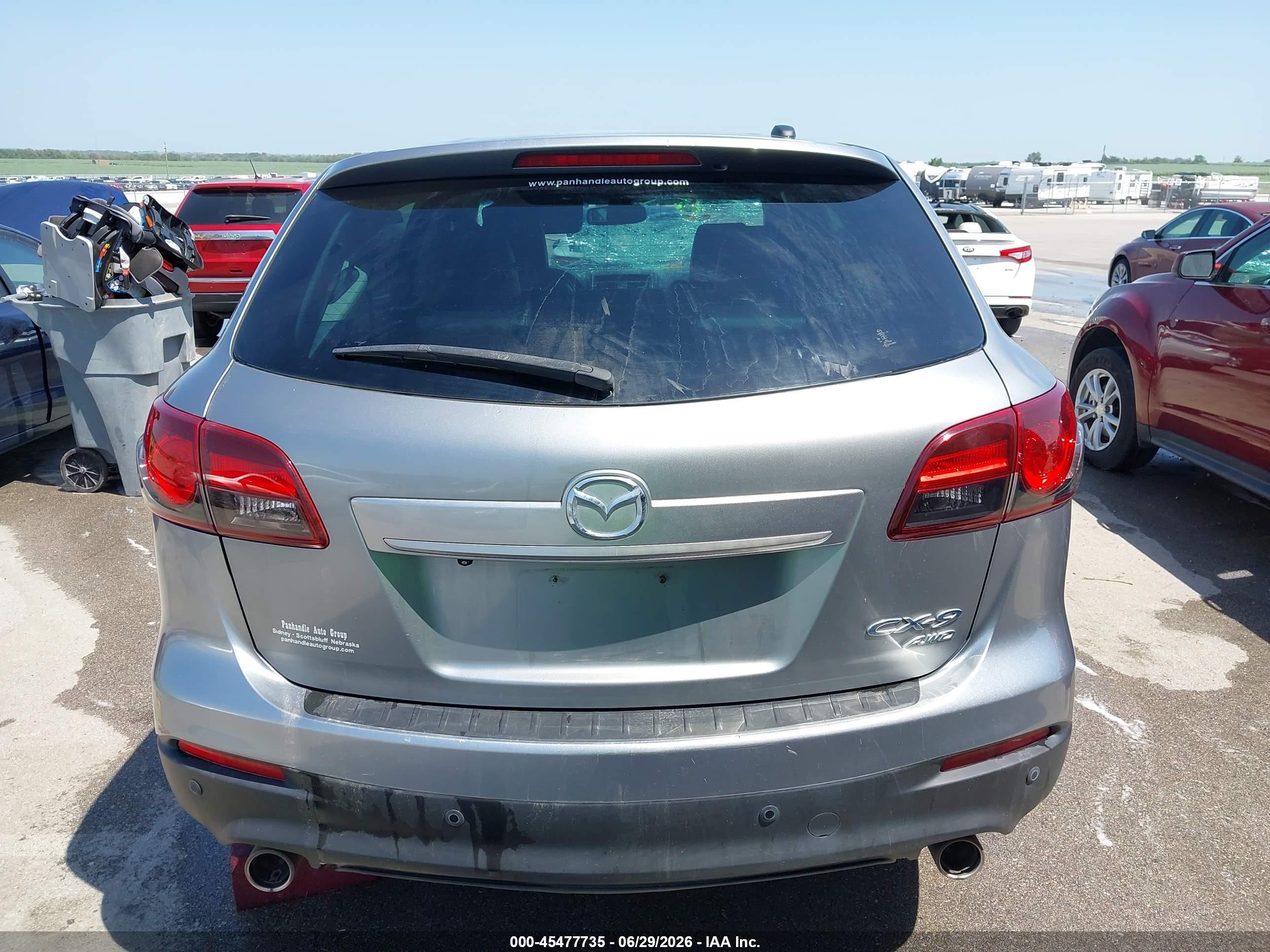 2014 Mazda Cx-9 Grand Touring Silver vin: JM3TB3DA5E0426423