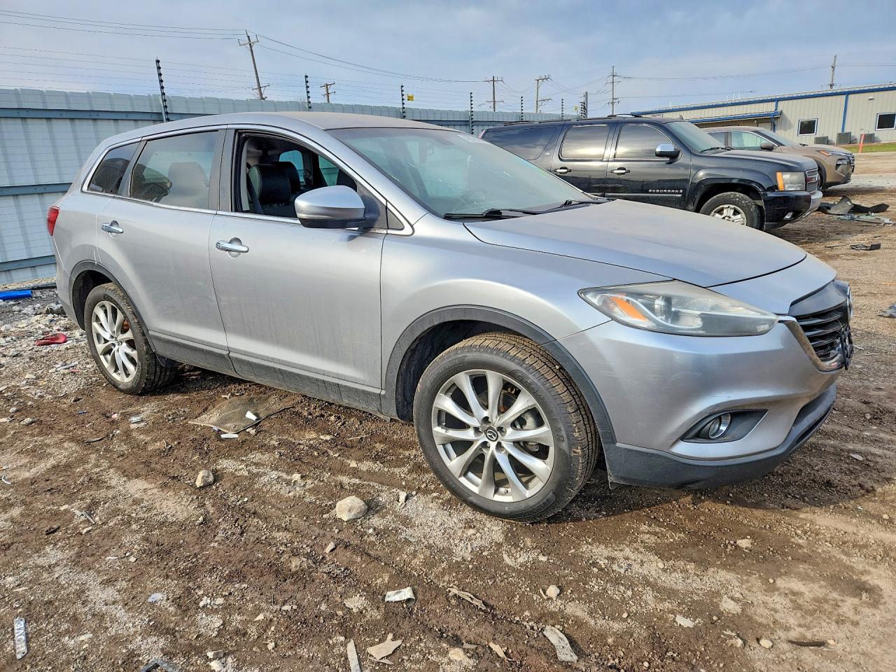 2014 Mazda Cx-9 Grand Touring Gray vin: JM3TB3DA5E0427054