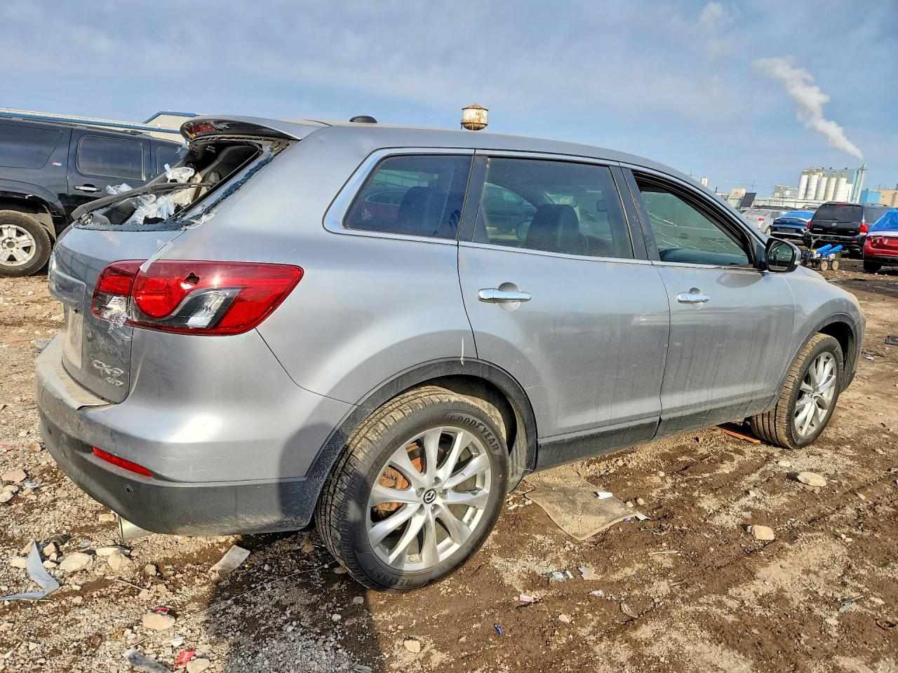 2014 Mazda Cx-9 Grand Touring Gray vin: JM3TB3DA5E0427054