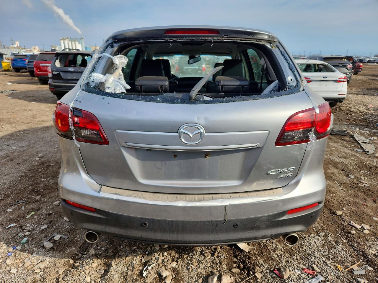 2014 Mazda Cx-9 Grand Touring Gray vin: JM3TB3DA5E0427054