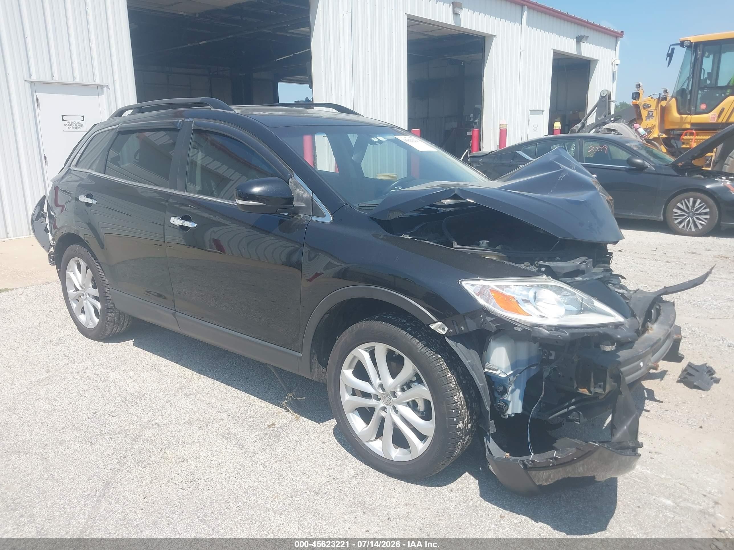 2012 Mazda Cx-9 Grand Touring Black vin: JM3TB3DA6C0356153