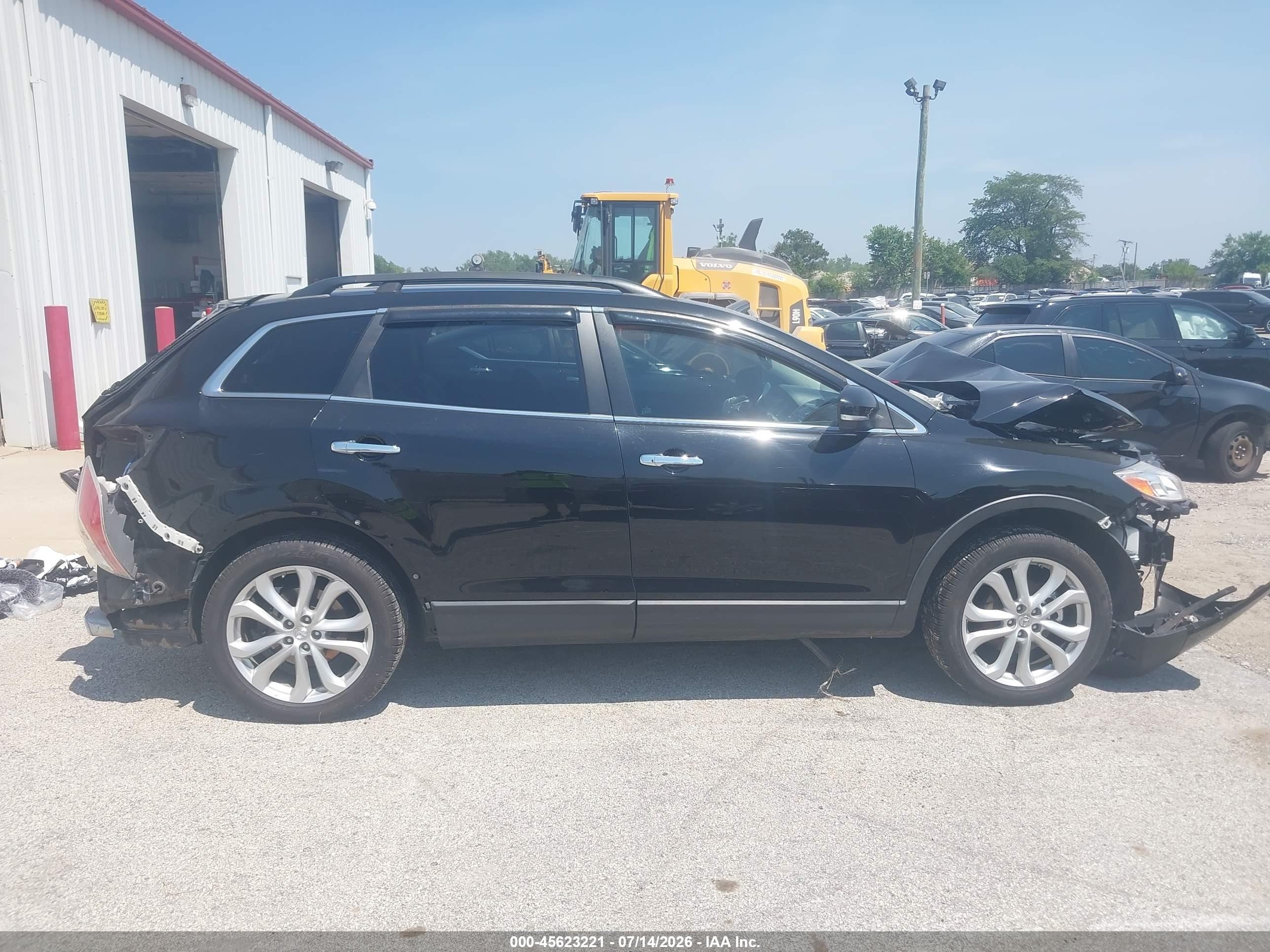 2012 Mazda Cx-9 Grand Touring Black vin: JM3TB3DA6C0356153