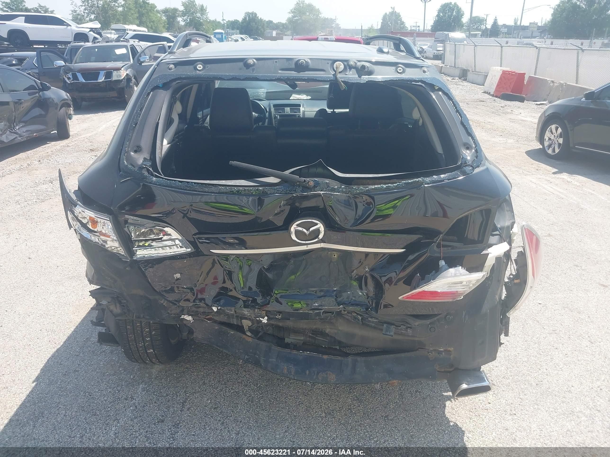 2012 Mazda Cx-9 Grand Touring Black vin: JM3TB3DA6C0356153